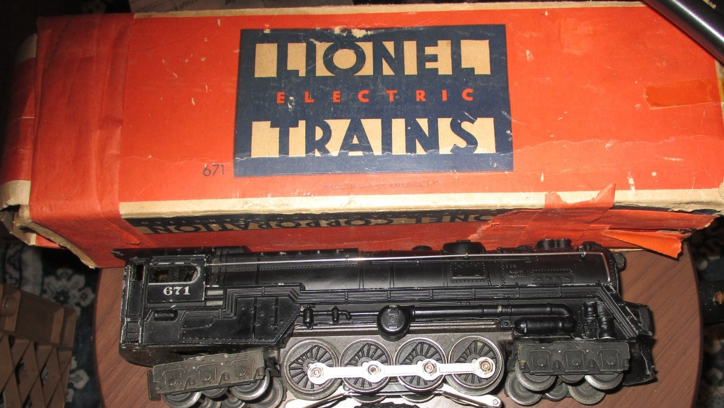 LIONEL No. 671 Pennsylvania RR S2 Steam Locomotive~TESTED/RUNS