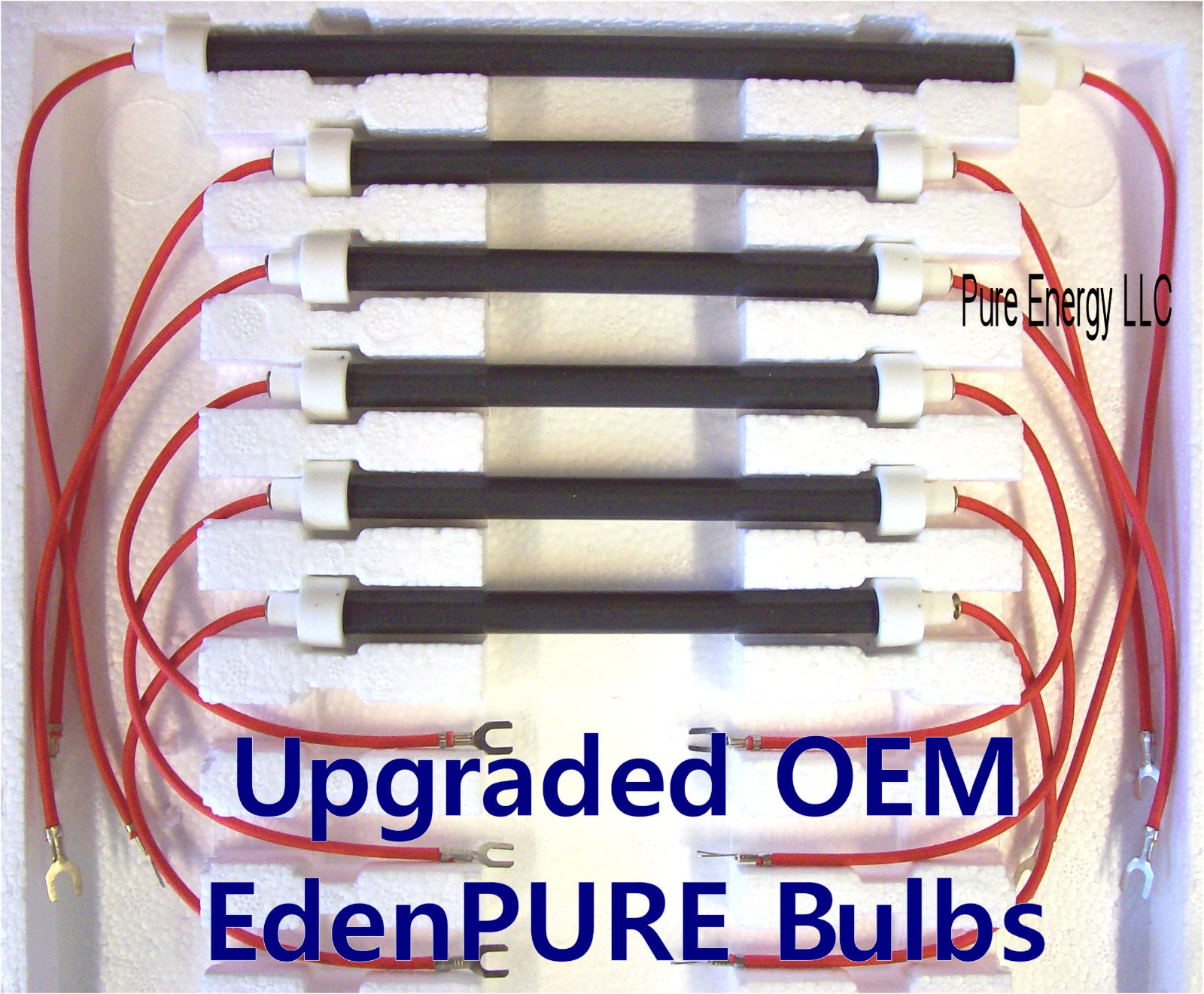 NEW EdenPURE Bulbs - Set of 6 OEM GEN3 1000 Infrared Heater Heating Elements