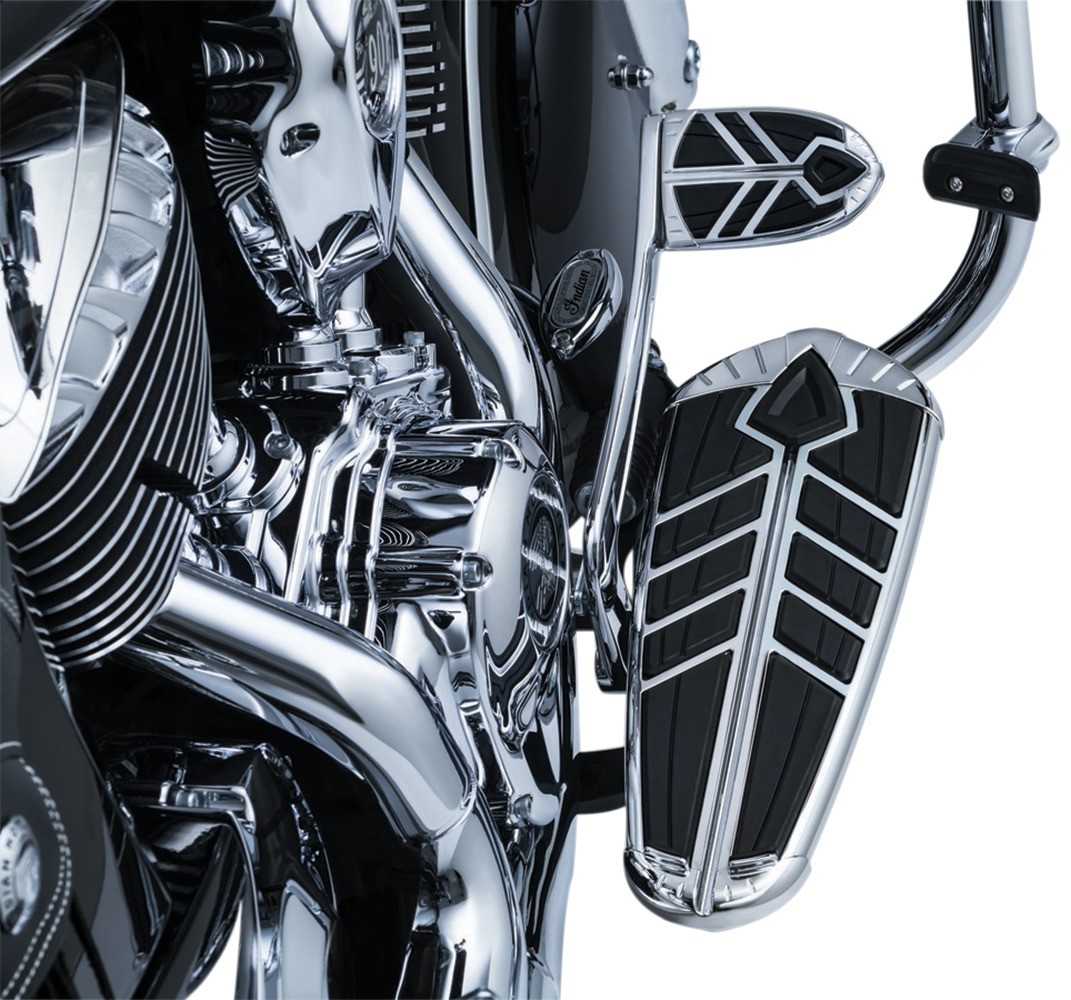Kuryakyn Spear Driver Floorboard Inserts Chrome for Indian Motorcycles