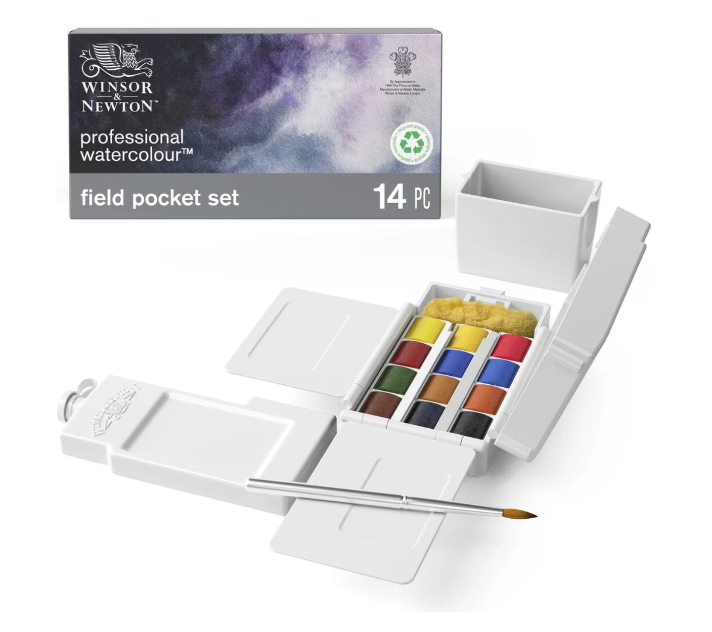 Winsor & Newton Professional Watercolor Field Pocket Set, 14pc New And Freeship Winsor & Newton Professional Watercolor Field Pocket Set, 14pc New And Freeship