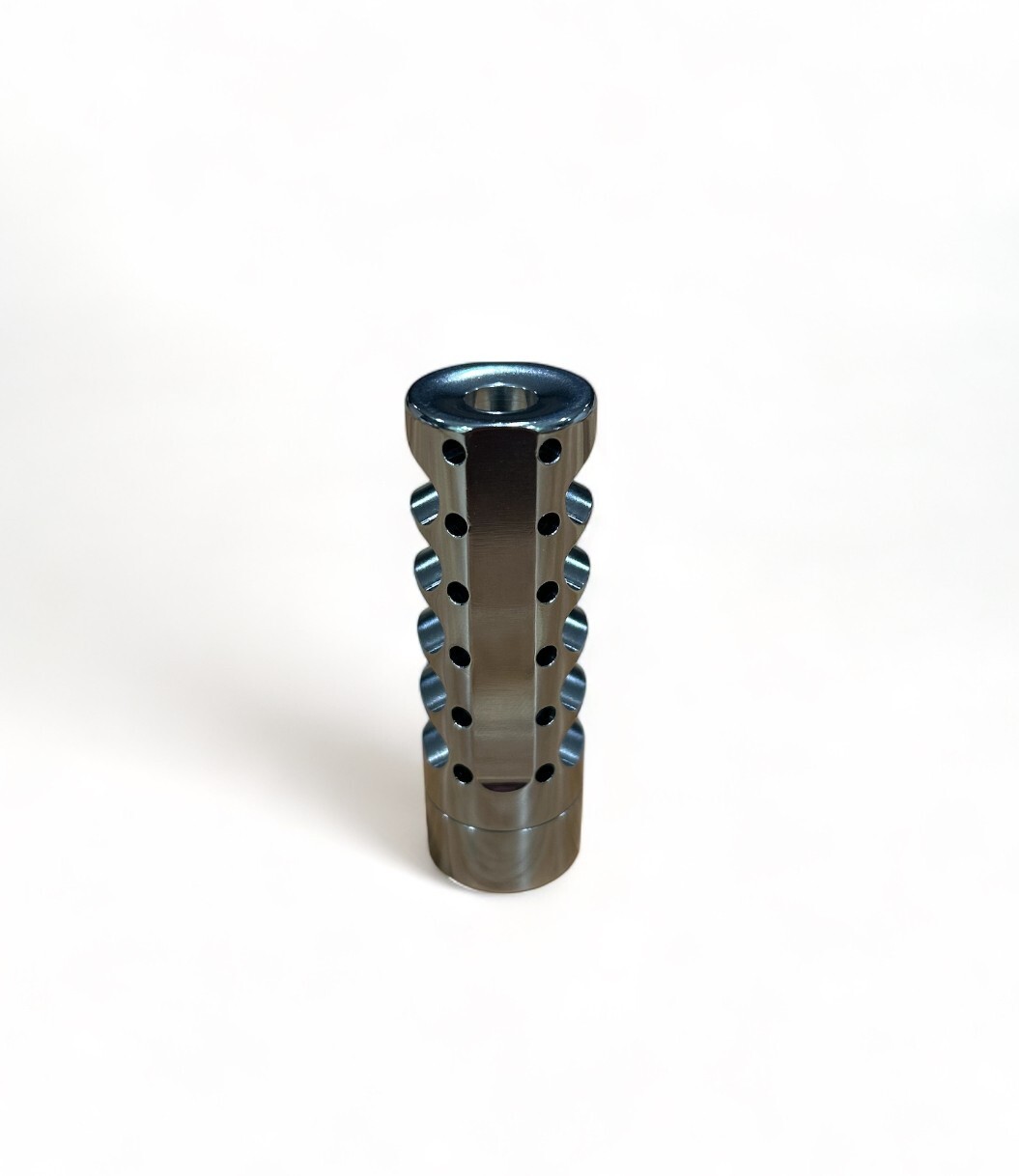 Grizzly 5 port Self Timing Muzzle Brake 5/8-24 by J&A Outdoors Grizzly 5 port Self Timing Muzzle Brake 5/8-24 by J&A Outdoors