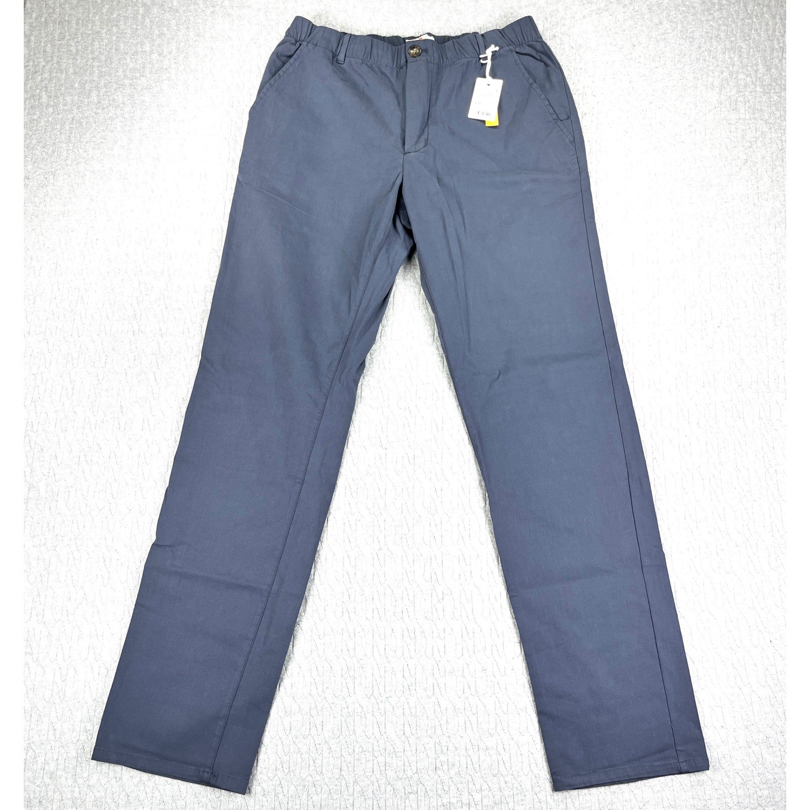 New Marine Layer Breeze Saturday Chino Mens M India Ink Blue Water Repellent