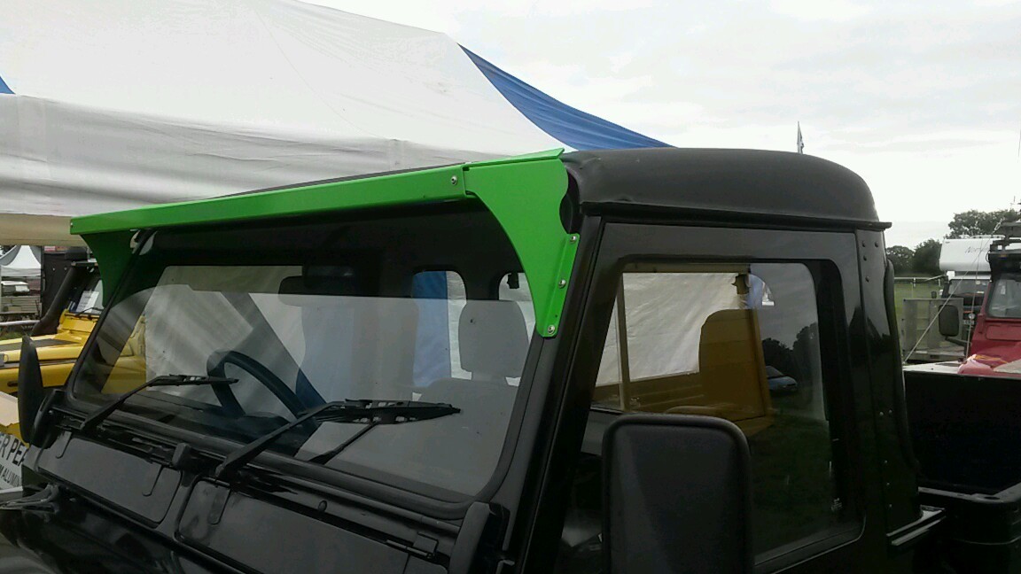 DEFENDER SUN VISOR EXTERNAL ROOF  PEAK original product ALUMINIUM