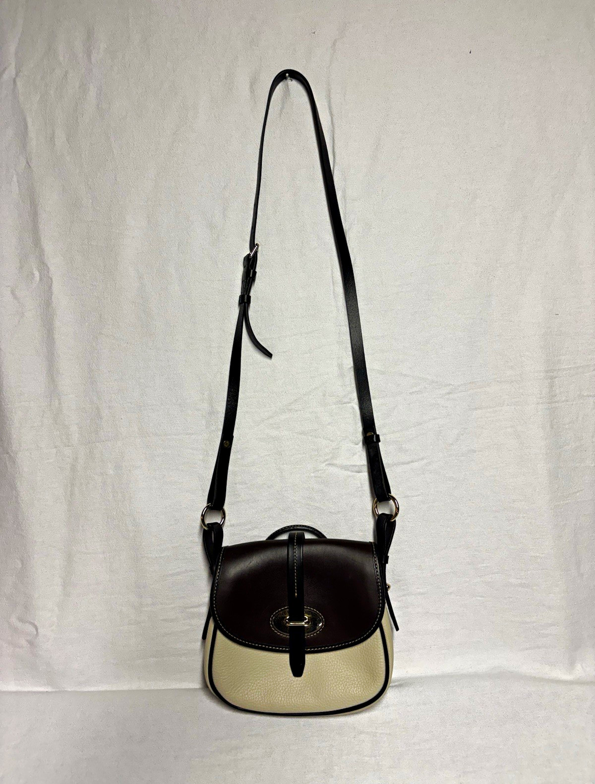 Dooney & Bourke Pebbled Crossbody Bag Buckle, Adjustable Strap, Pockets Dooney & Bourke Pebbled Crossbody Bag Buckle, Adjustable Strap, Pockets