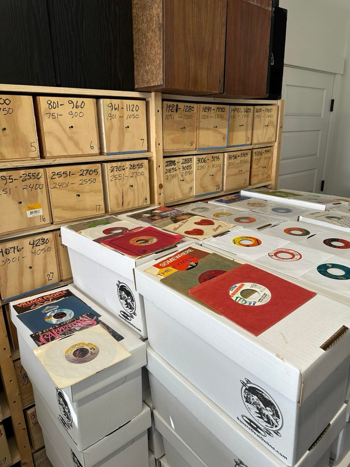 Lot Of 50 Random 45rpm Vinyl Records From Closed Down Delaware Record Store
