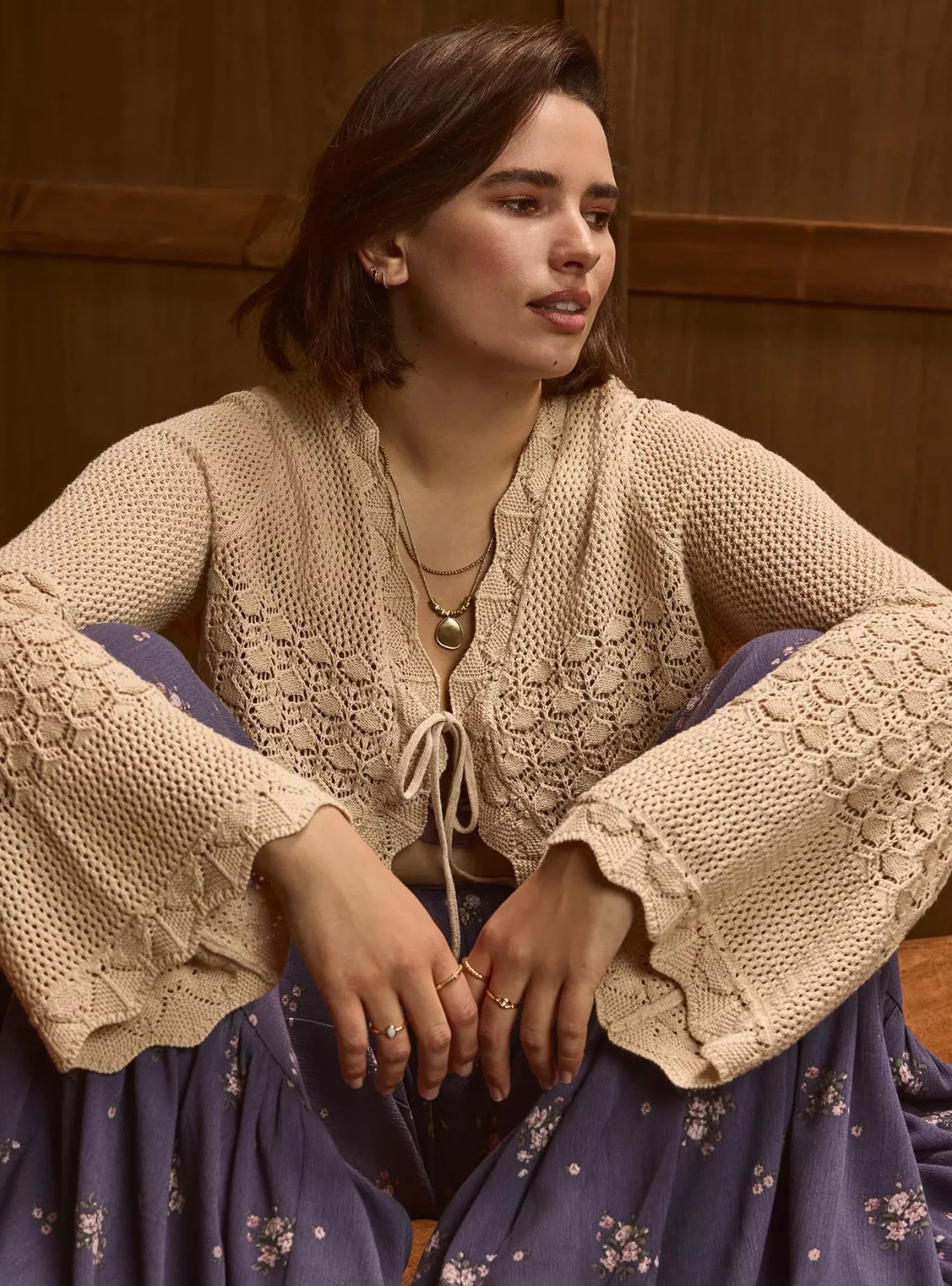 Torrid Plus 2X Festi Cropped Tie Front Crochet Lace Cardigan Cement Beige NWT Torrid Plus 2X Festi Cropped Tie Front Crochet Lace Cardigan Cement Beige NWT
