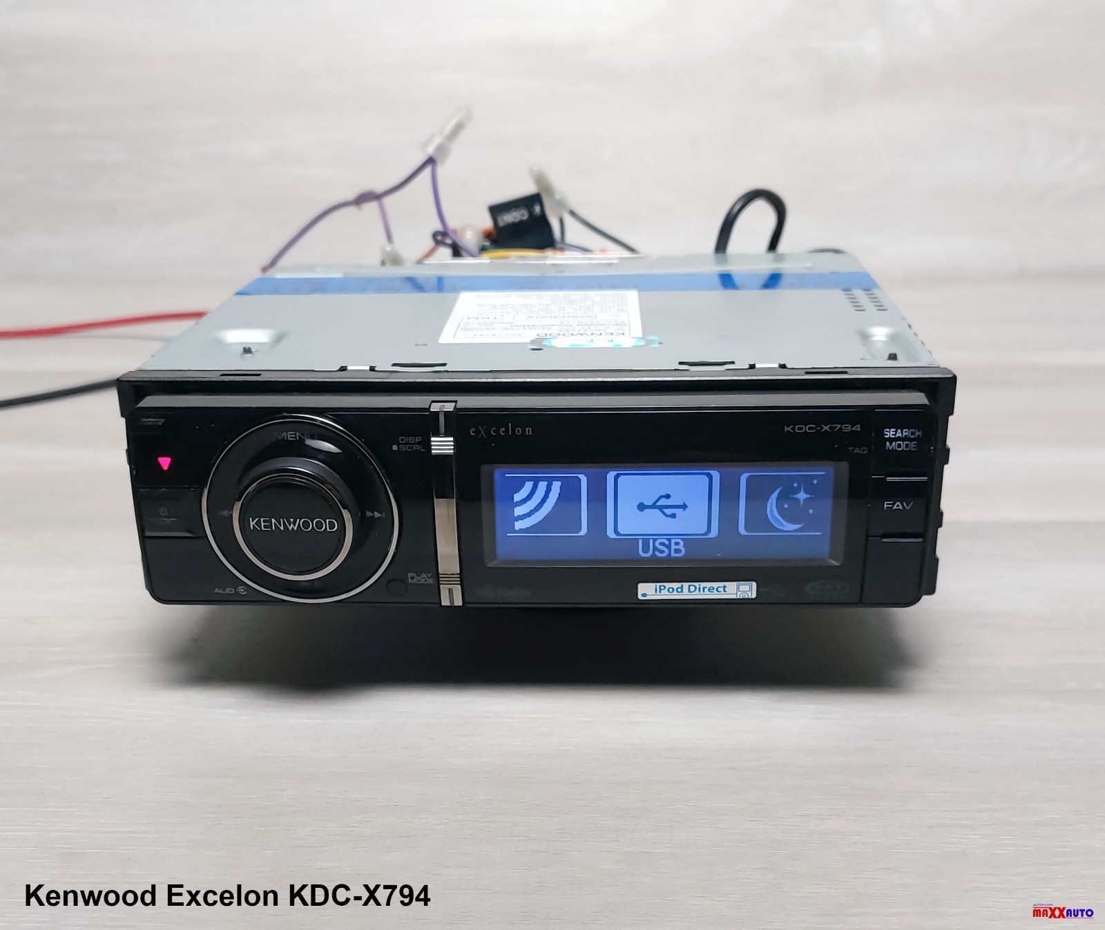 TESTED KENWOOD EXCELON KDC-X794 1-DIN RECEIVER CD PLAYER OLD SCHOOL USB FM RADIO