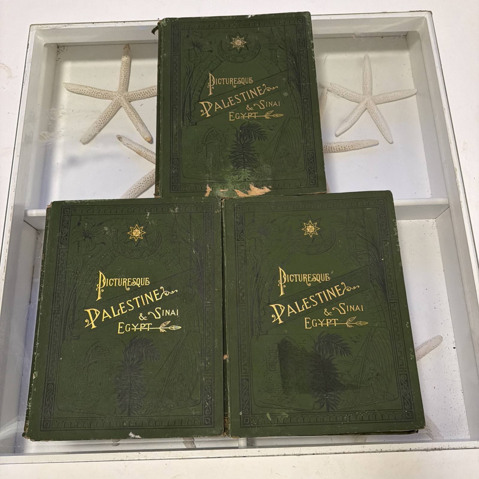 PICTURESQUE PALESTINE 1881 1st Ed Sinai Egypt Volume 2-4 Steel Wood Engraving