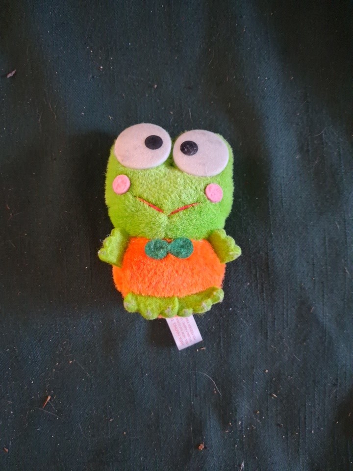 Kero Keroppi VTG Sanrio 1993 Plush Mascot Hanging Toy Japan 4.7\ Kero Keroppi VTG Sanrio 1993 Plush Mascot Hanging Toy Japan 4.7\