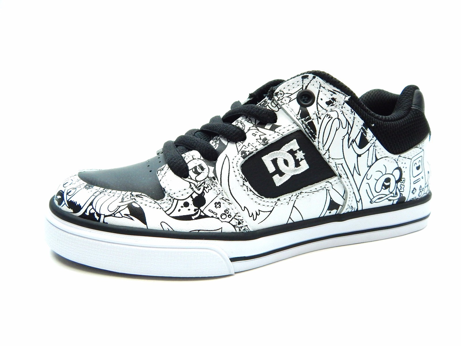 DC Shoes KIDS PURE X BLACK WHITE PRINT SHOES 11.0 DC Shoes KIDS PURE X BLACK WHITE PRINT SHOES 11.0