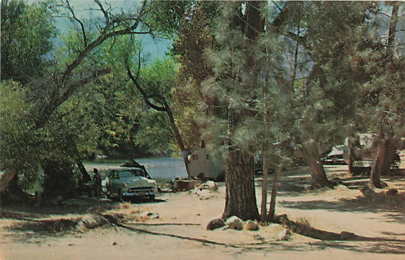 Postcard CA: Public Camp Grounds on the Kern River, California Postcard CA: Public Camp Grounds on the Kern River, California
