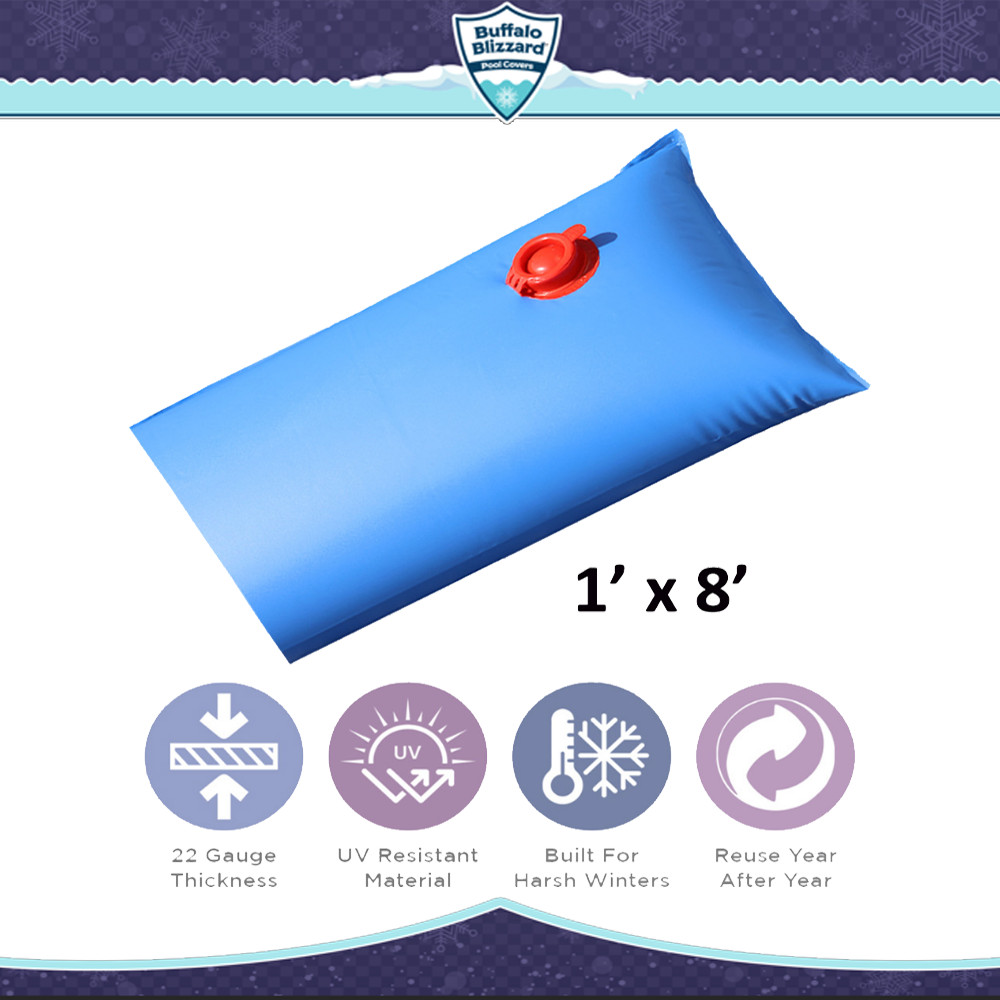 Buffalo Blizzard 1' x 8' Water Tubes For 22 Gauge Swimming Pool Covers - 6 Pack Buffalo Blizzard 1' x 8' Water Tubes For 22 Gauge Swimming Pool Covers - 6 Pack