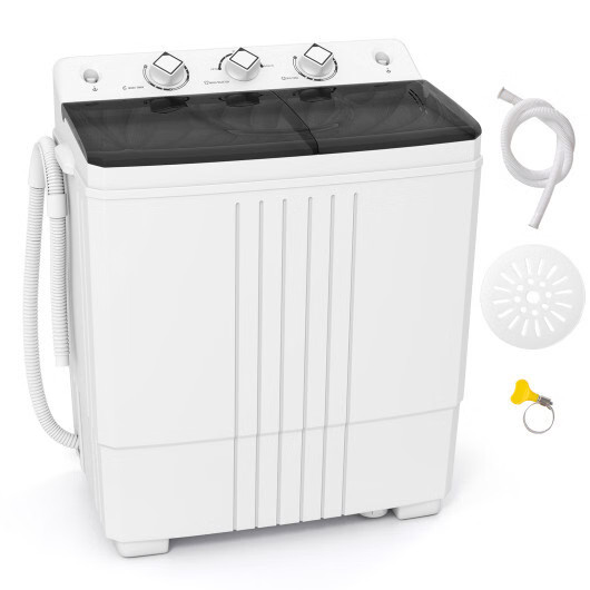 Costway Portable Washing Machine for Dorms and Apartment Black - Color: Black Costway Portable Washing Machine for Dorms and Apartment Black - Color: Black