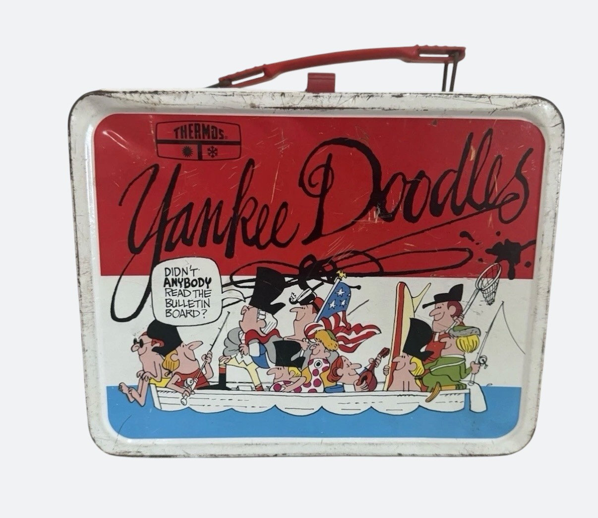 Vintage 1975 Yankee Doodles Metal Lunch Box King Seeley No Thermos