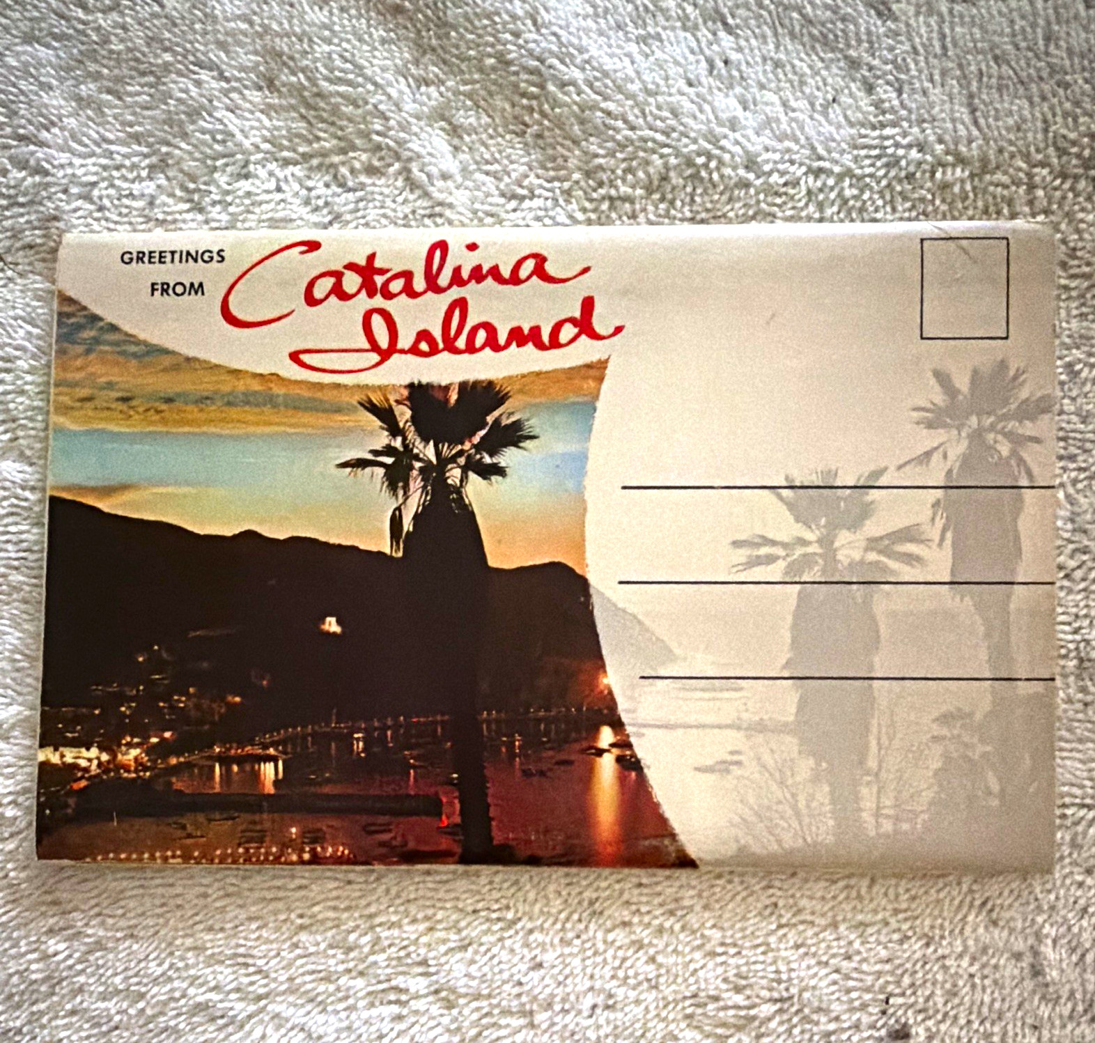 Vintage Catalina Island California Souvenir Foldout Postcard Booklet Mailer Un Vintage Catalina Island California Souvenir Foldout Postcard Booklet Mailer Un