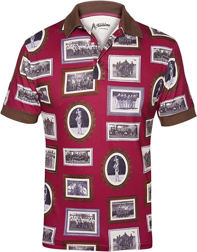 Men`s Royal and Awesome Brookline Golf Shirt Performance Polo Top Size S – XXL Men`s Royal and Awesome Brookline Golf Shirt Performance Polo Top Size S – XXL