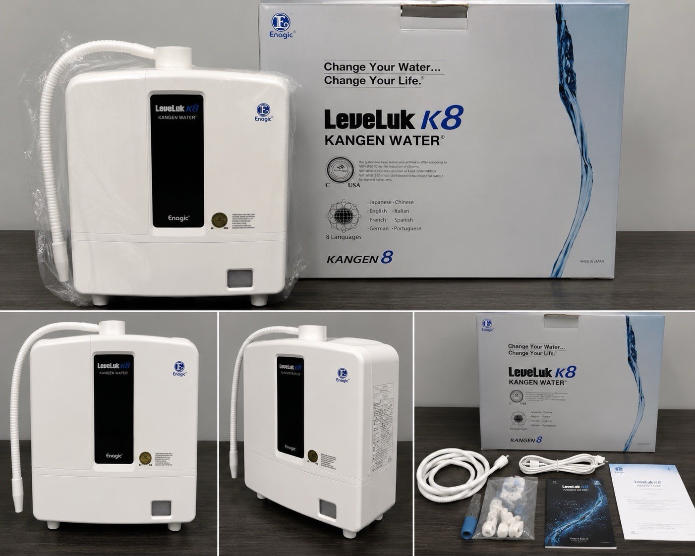 Enagic LeveLuk K8 Kangen Alkaline Water Filtration Machine