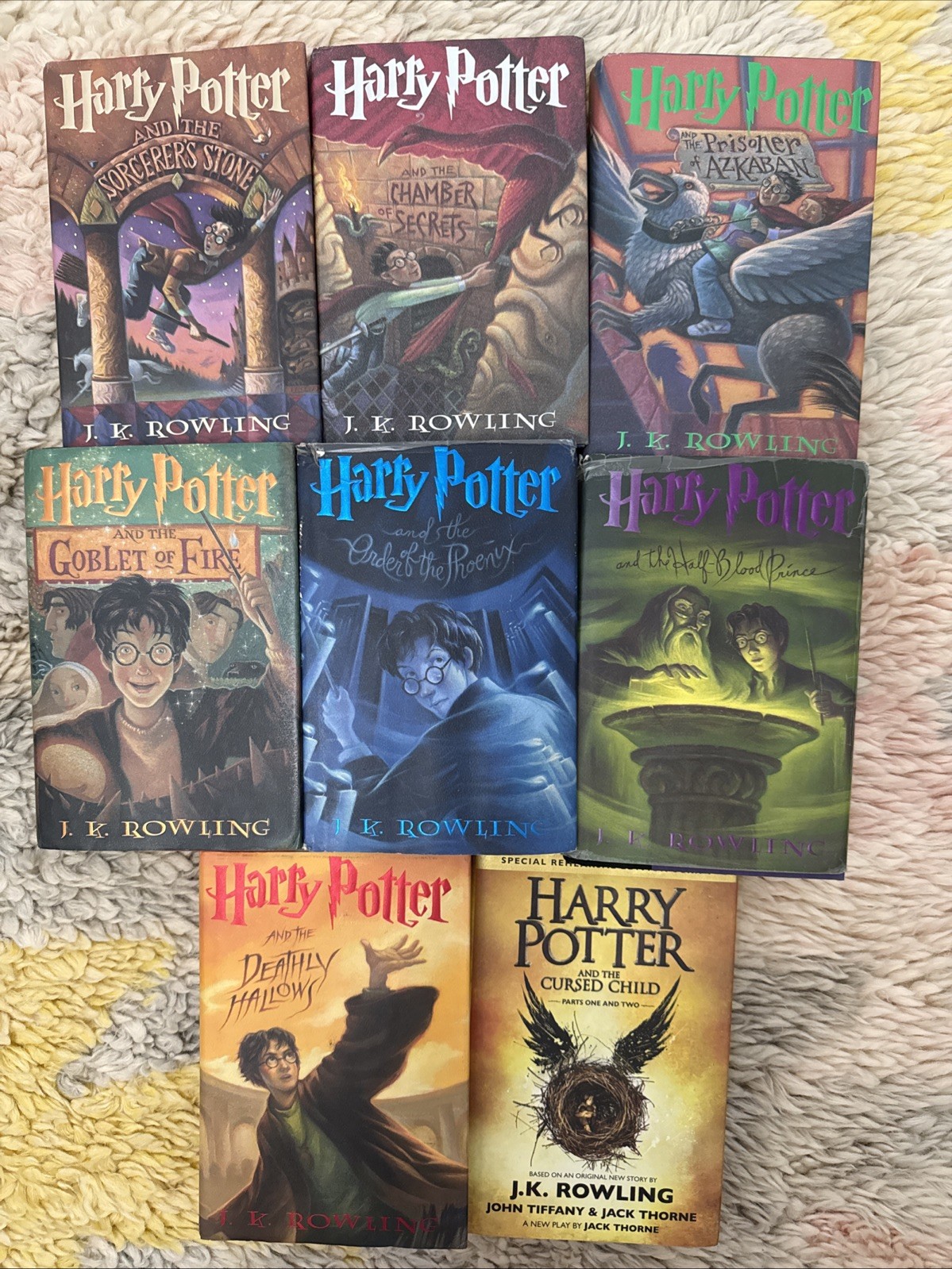 Harry Potter Complete Hardcover Set Books 1-7 1-8 First American Edition Rowling Harry Potter Complete Hardcover Set Books 1-7 1-8 First American Edition Rowling