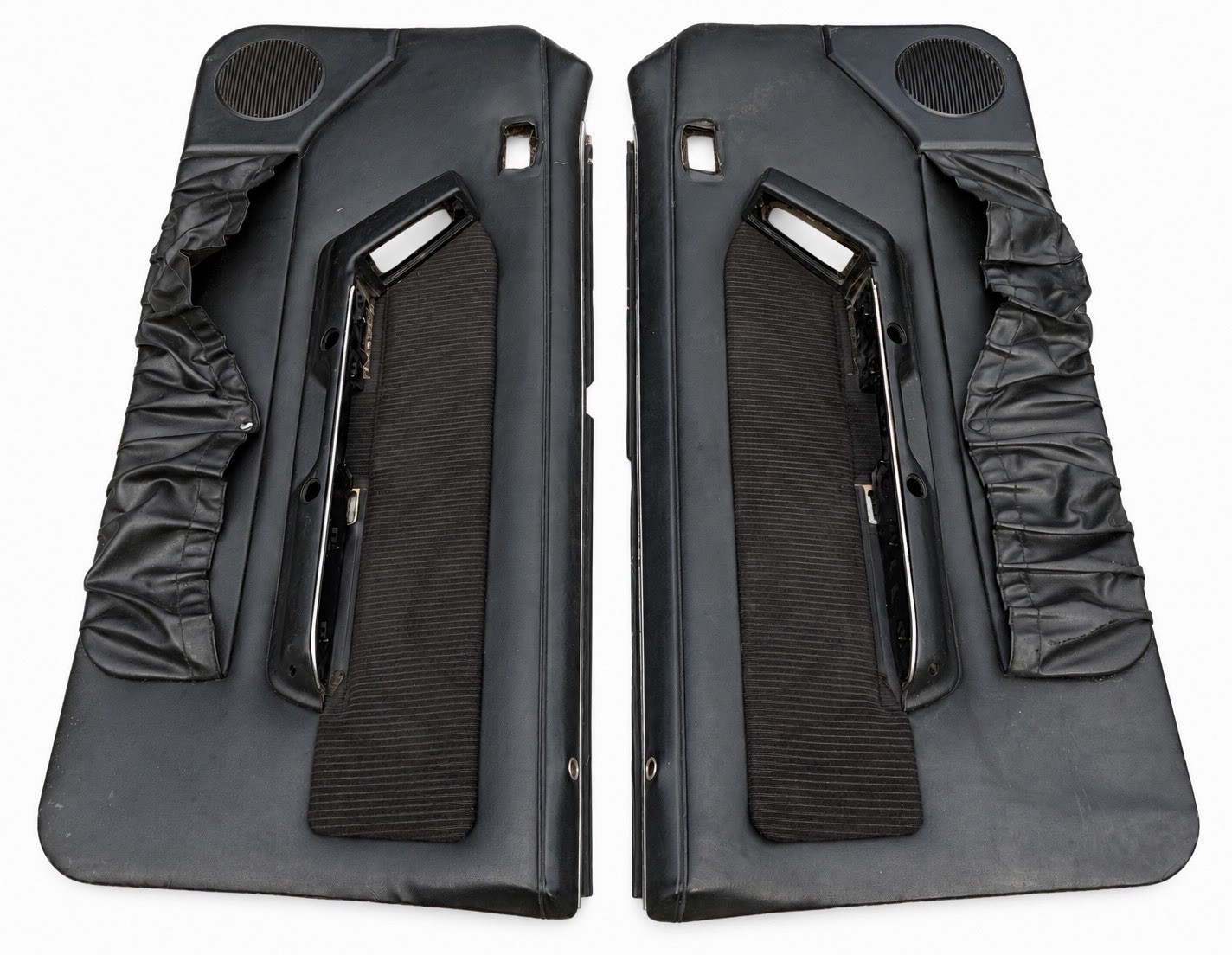 87-93 Ford Mustang GT Power Door Panels BLACK Panel OEM Drivers Passenger Side