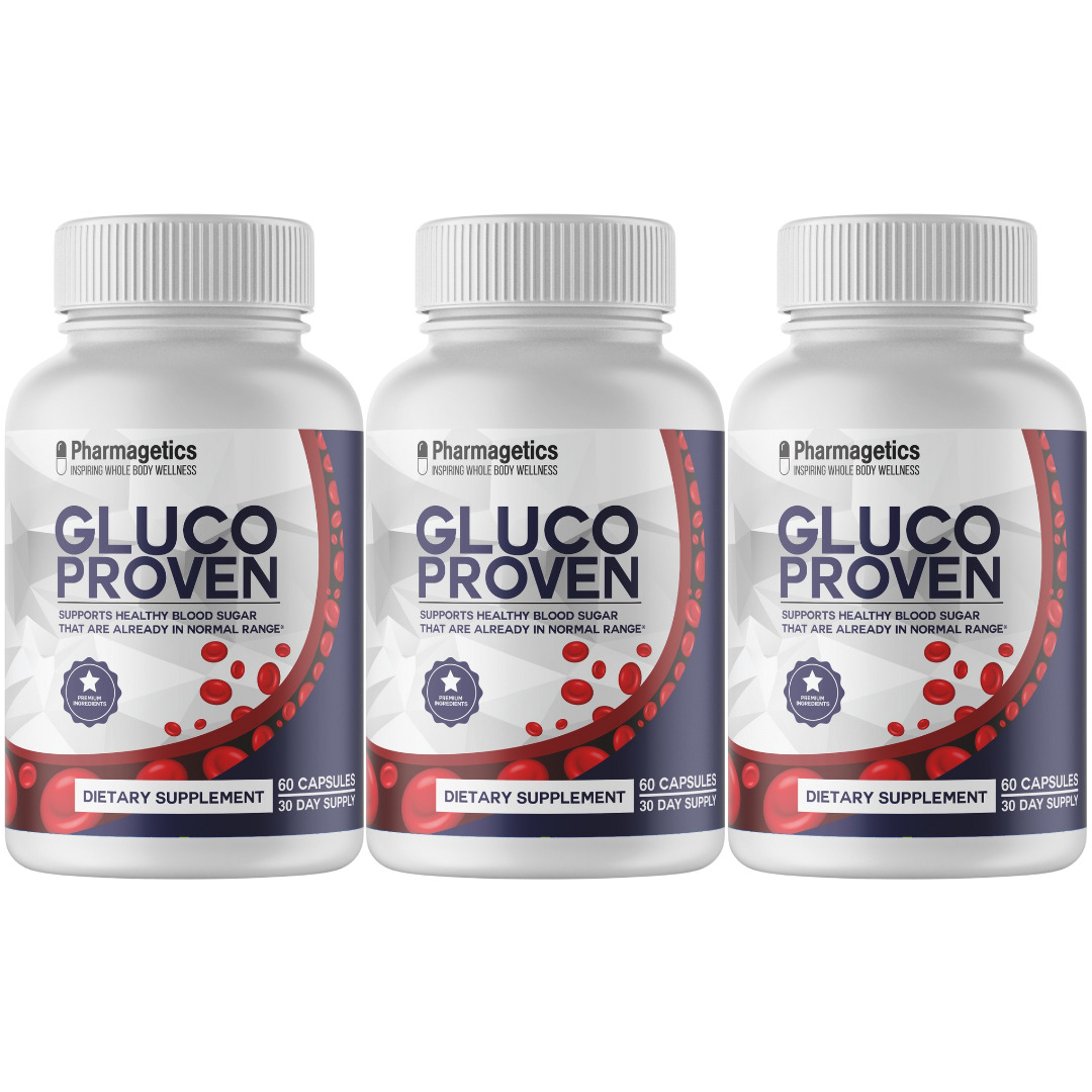 Gluco Proven, Blood Sugar Formula - 3 Bottles 