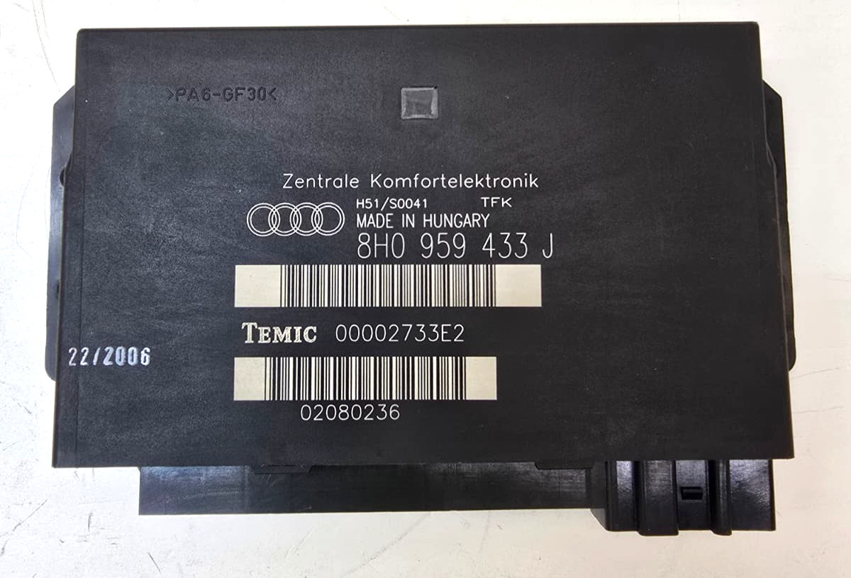 Audi A4 S4 Convertible 2003-2009 Comfort Control Module 8H0959433J OEM