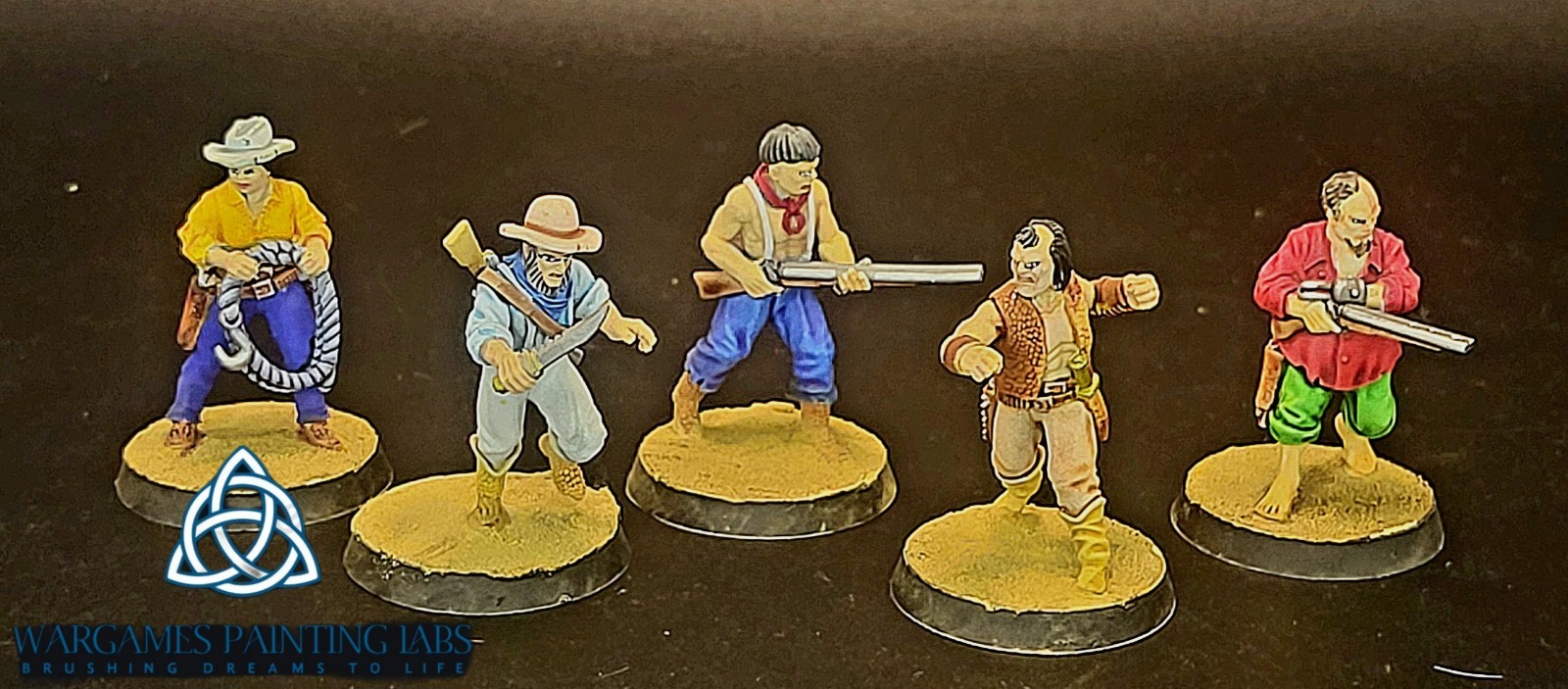 USA Duty Paid Painted Character of Wild West set