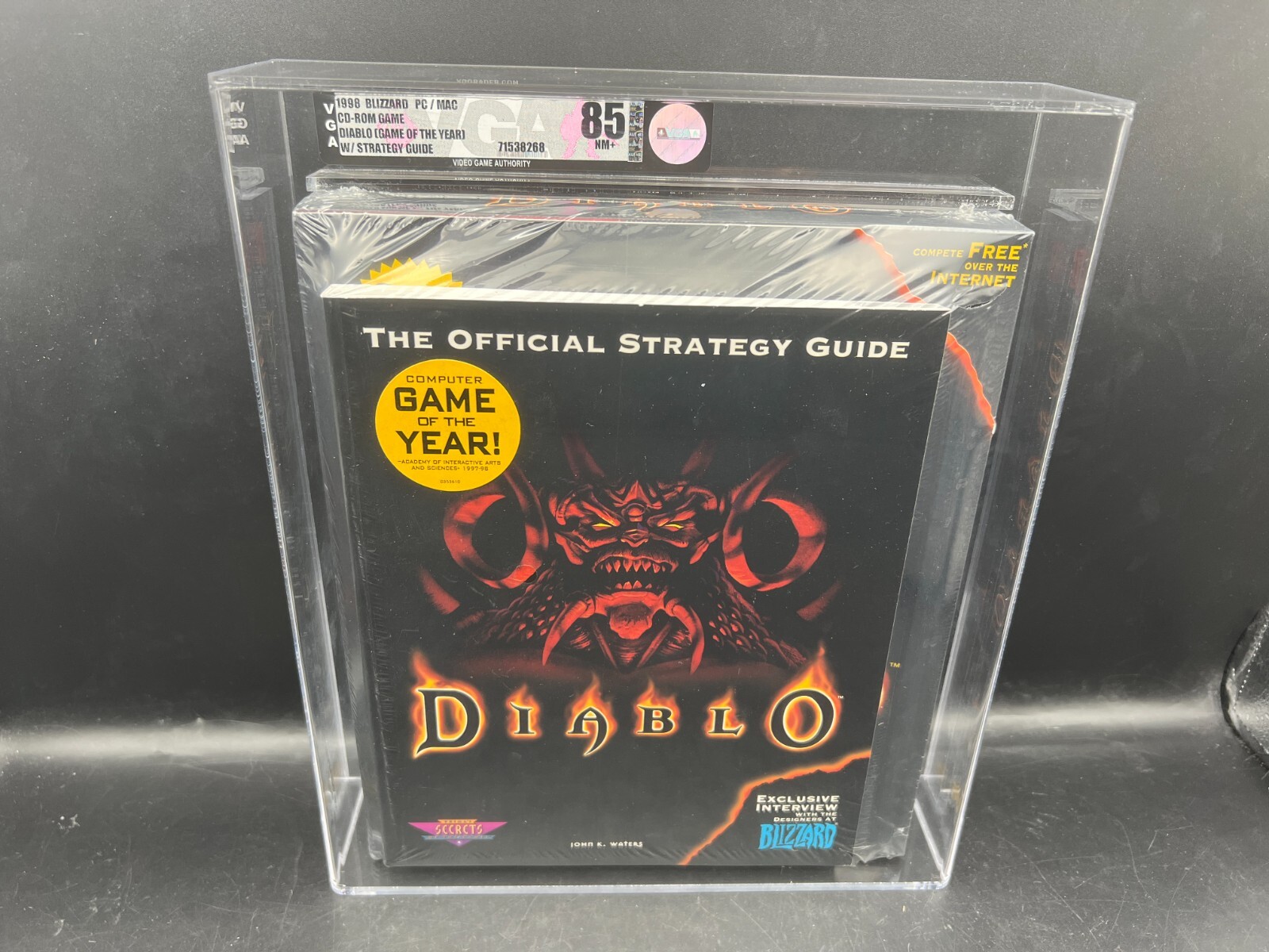 Diablo PC Blizzard Big Box Strategy Guide Combo Pack VGA 85 NEW SEALED RARE WATA Diablo PC Blizzard Big Box Strategy Guide Combo Pack VGA 85 NEW SEALED RARE WATA