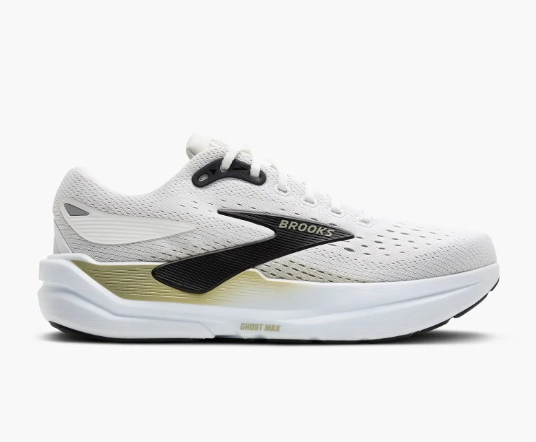 BROOKS 110464 162 GHOST MAX 3 RUN/WALK WHITE/TEA/BLACK SHOE SNEAKERS NEW MEN
