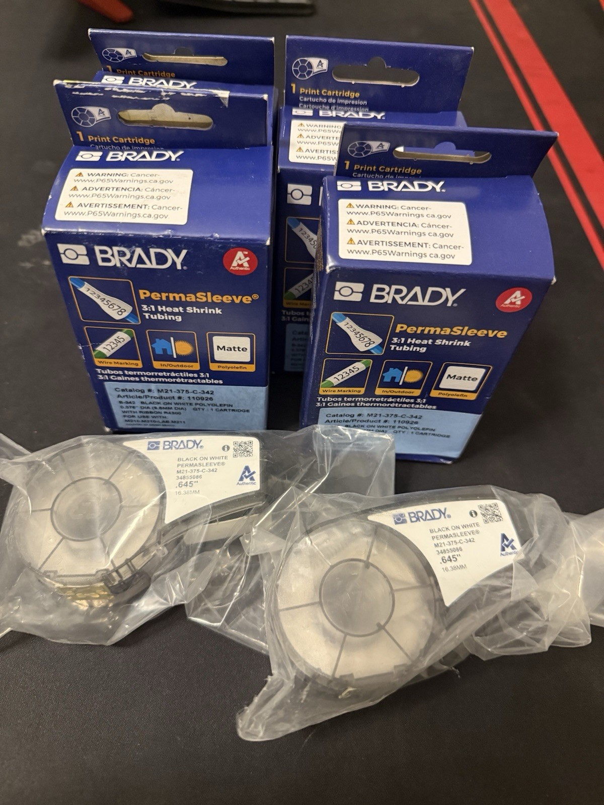 🔥 🔥 Brady M21-375-C-342 Heat Shrink Tubing🔥🔥 🔥 🔥 Brady M21-375-C-342 Heat Shrink Tubing🔥🔥