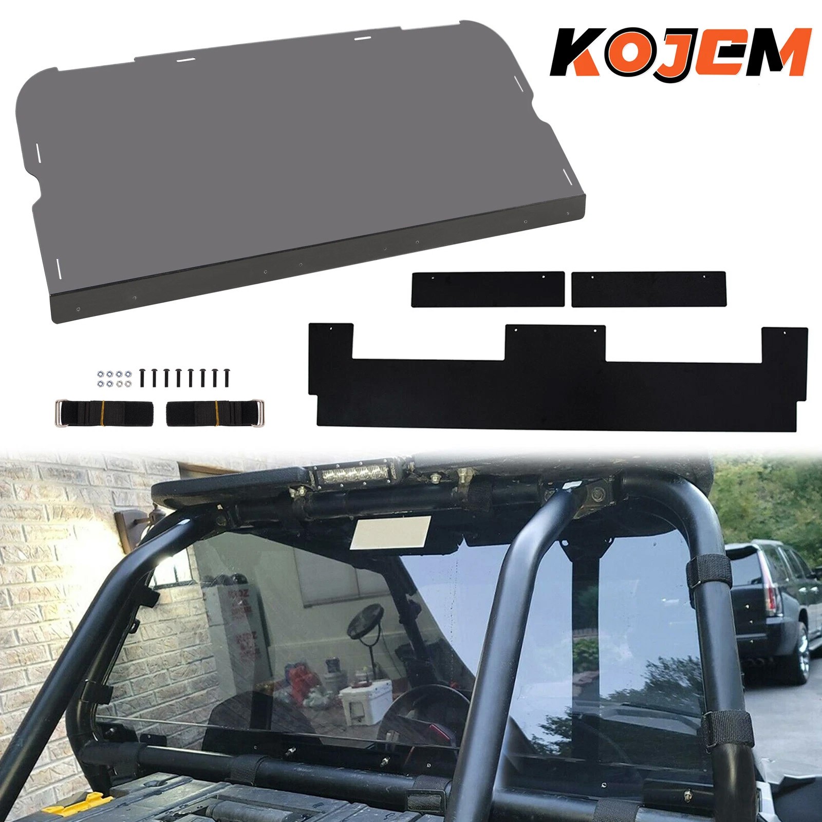 Rear Windshield Tinted Polycarbonate For Polaris RZR XP 1000/4 1000 Turbo 14-23 Rear Windshield Tinted Polycarbonate For Polaris RZR XP 1000/4 1000 Turbo 14-23