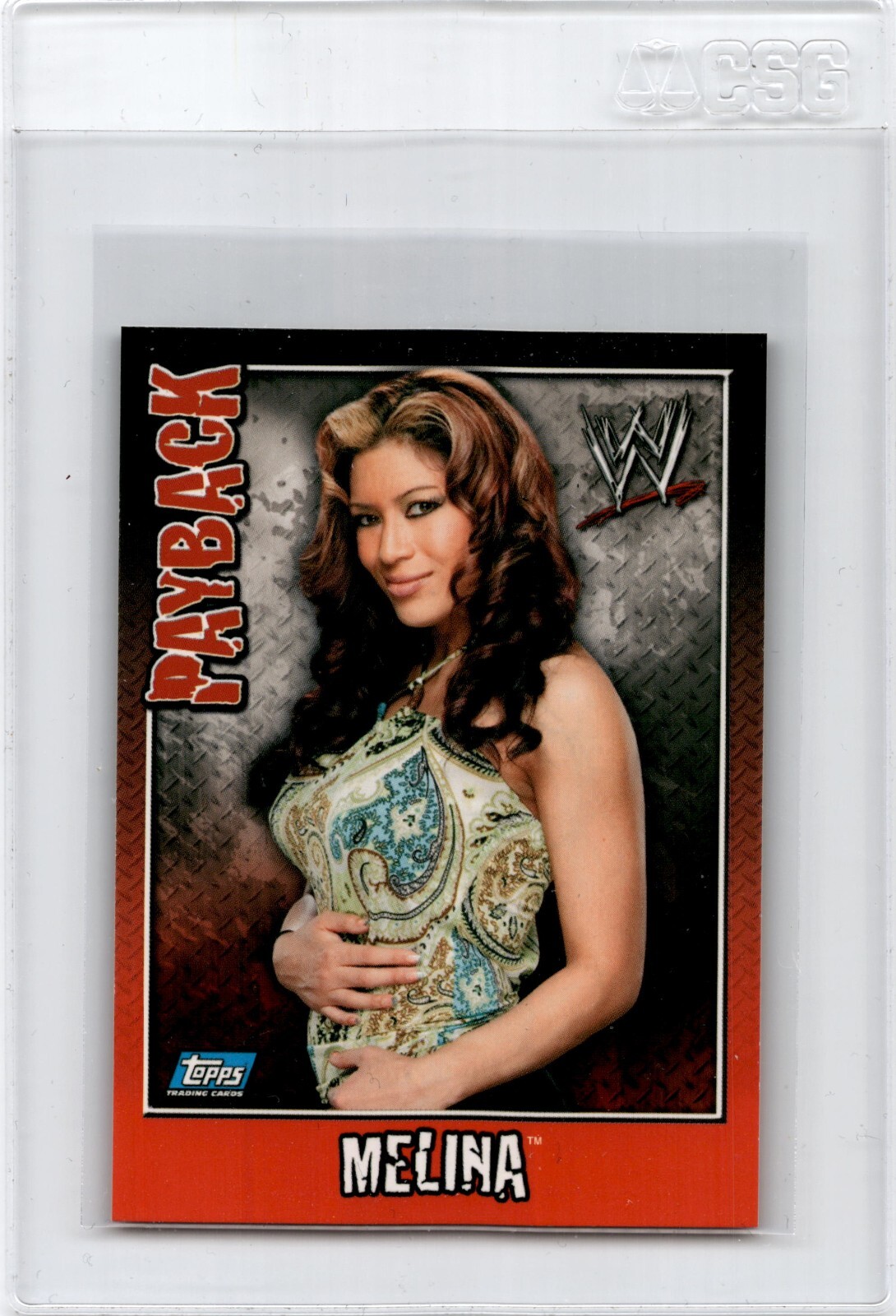 2006 Topps WWE Payback Card UK Version Rare Melina 2006 Topps WWE Payback Card UK Version Rare Melina