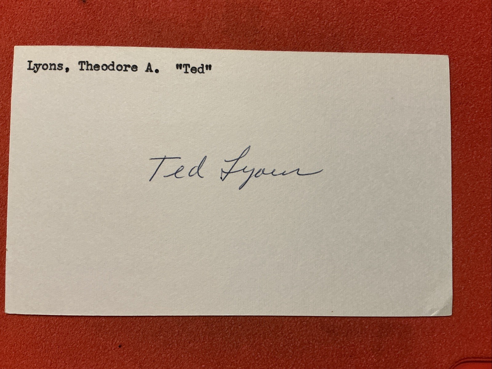 Ted Lyons🔥🔥MLB: 1923 Chicago White Sox 🔥🔥HOF🔥🔥AUTOGRAPHED 🔥🔥 Ted Lyons🔥🔥MLB: 1923 Chicago White Sox 🔥🔥HOF🔥🔥AUTOGRAPHED 🔥🔥