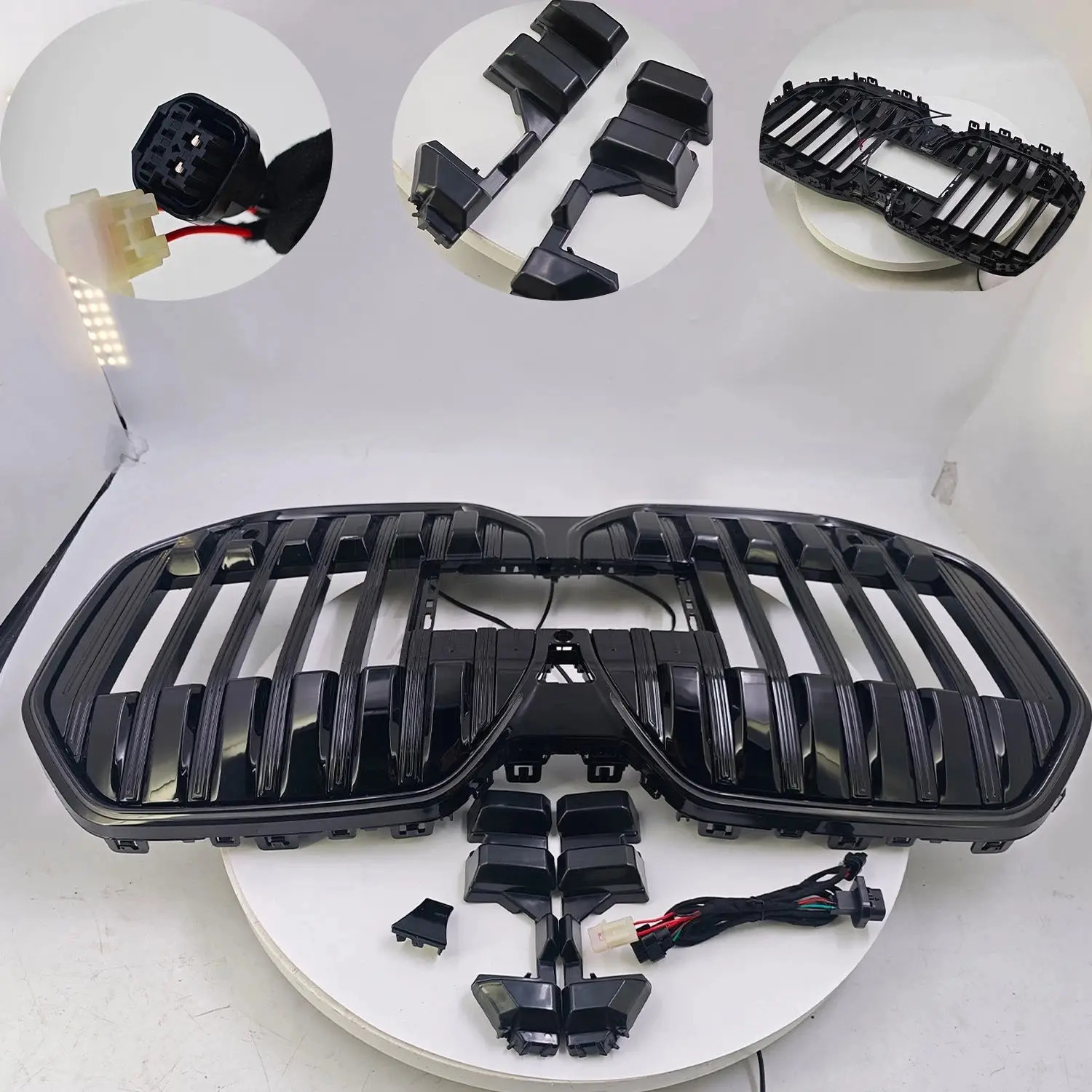 For 23-25 BMW 7 Series G70 i7 740i 750e NEW Front Bumper Kidney Grill Grille US