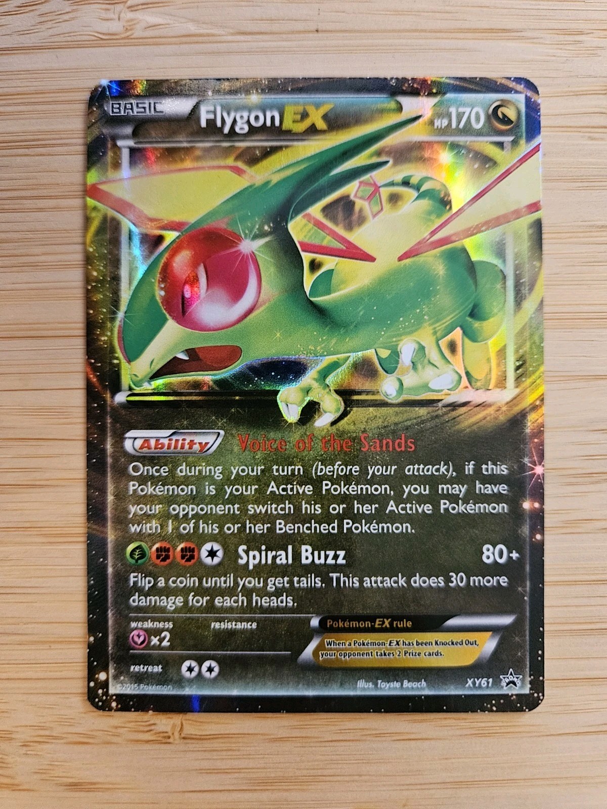 Flygon EX XY61 NM Holofoil Promo Rare Pokemon Card