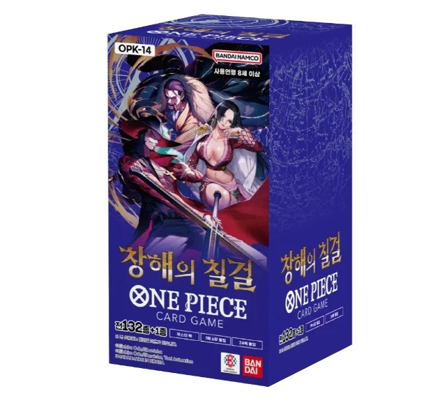 One Piece TCG OPK-14 THE AZURE SEA’S SEVEN Booster BOX Korean