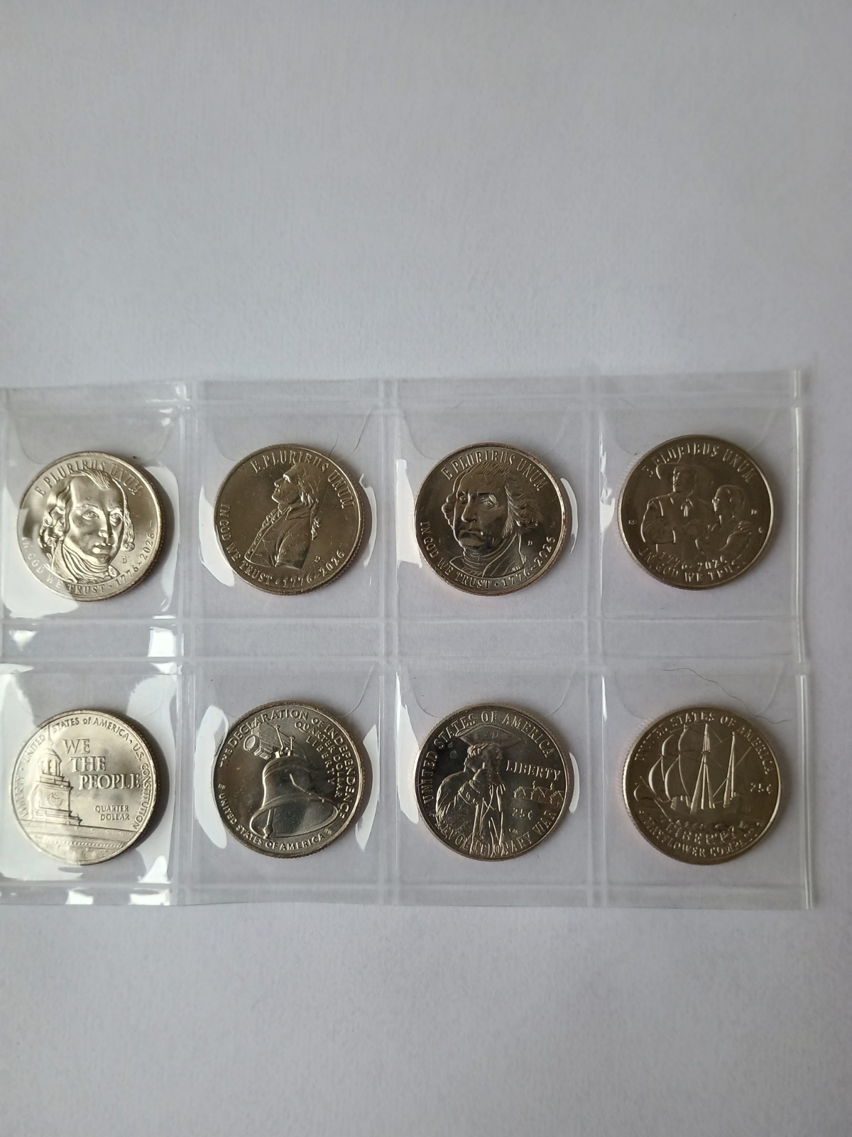 2026 P D Semiquincentennial ALL (8) US Anniversary Set Quarters  Uncirculated 