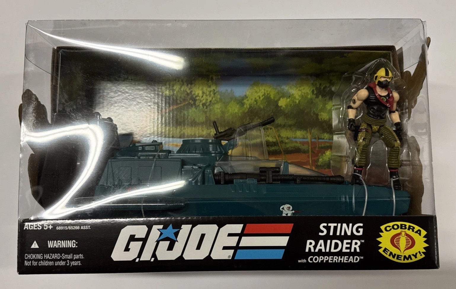 2008 Hasbro G.I. Joe Cobra Enemy Sting Raider w/ Copperhead New/Sealed 2008 Hasbro G.I. Joe Cobra Enemy Sting Raider w/ Copperhead New/Sealed