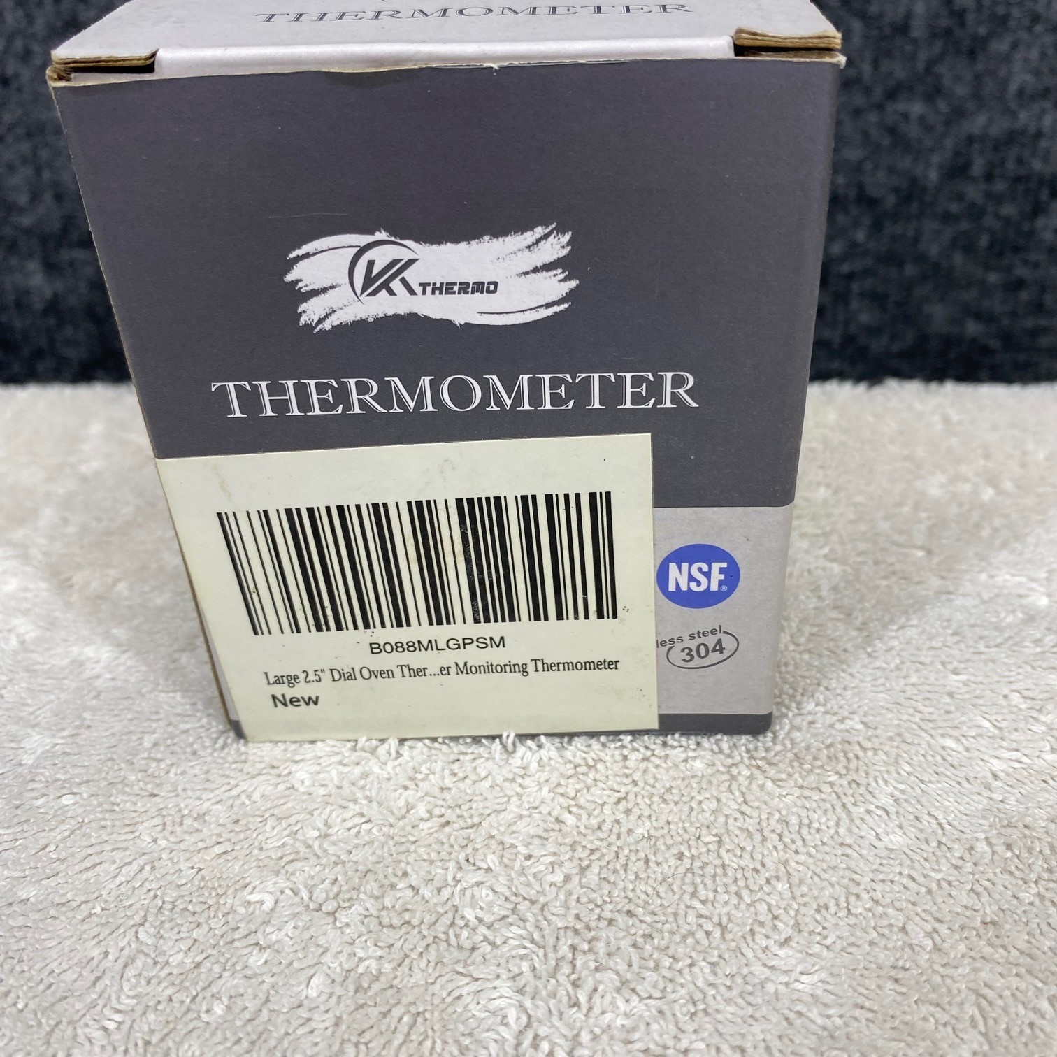 VK Thermo Large 2.5 Dial Oven Thermometer 304 Stainless Steel NSF B088MLGPSM NEW