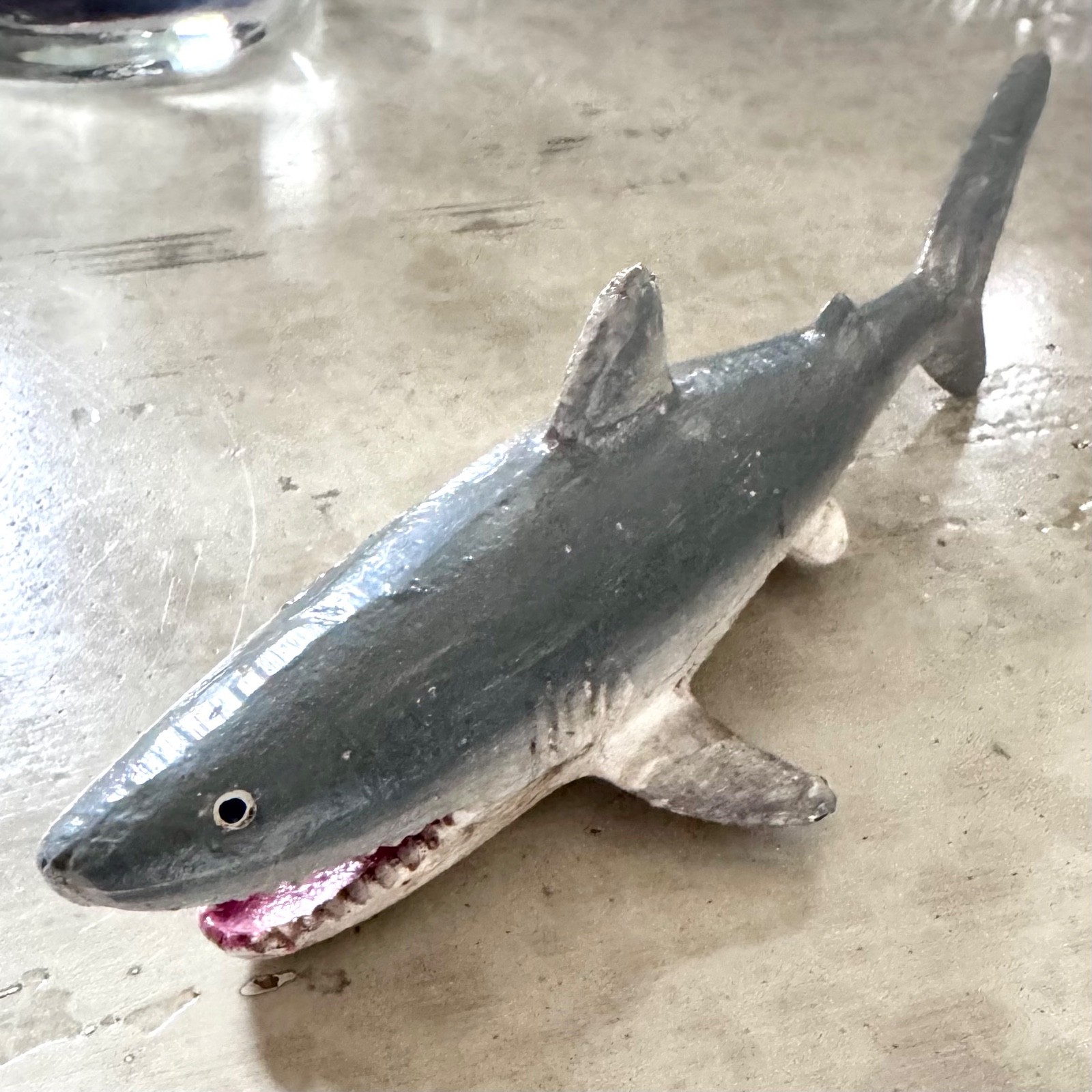 Antique VTG Style Shark Bottle Opener Cast Iron Bar Decor Solid Jaws Beer