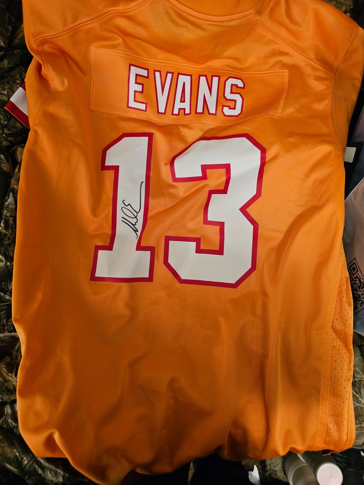 Mike Evans Signed Buccaneers Nike Creamsicle Jersey Beckett Authentic