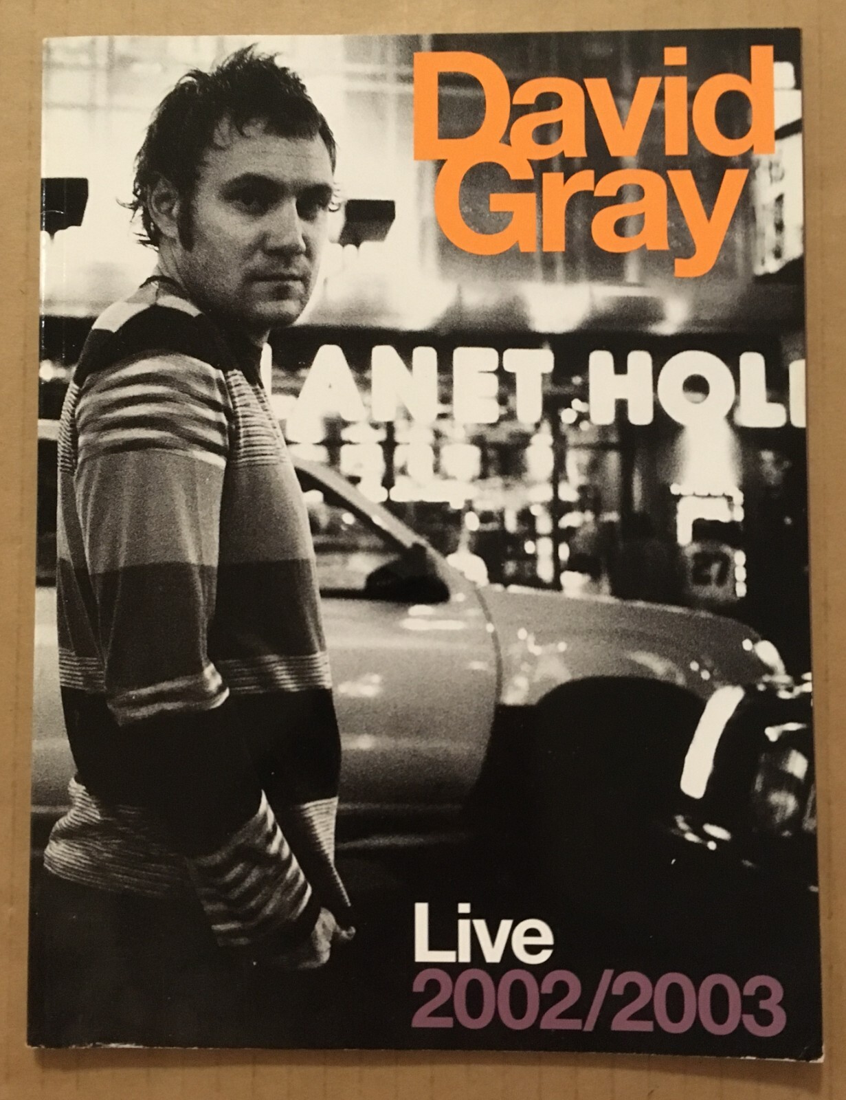 DAVID GRAY Rare 2002 European TOUR 7x9 PROGRAM for Day At midnight CD USA seller DAVID GRAY Rare 2002 European TOUR 7x9 PROGRAM for Day At midnight CD USA seller
