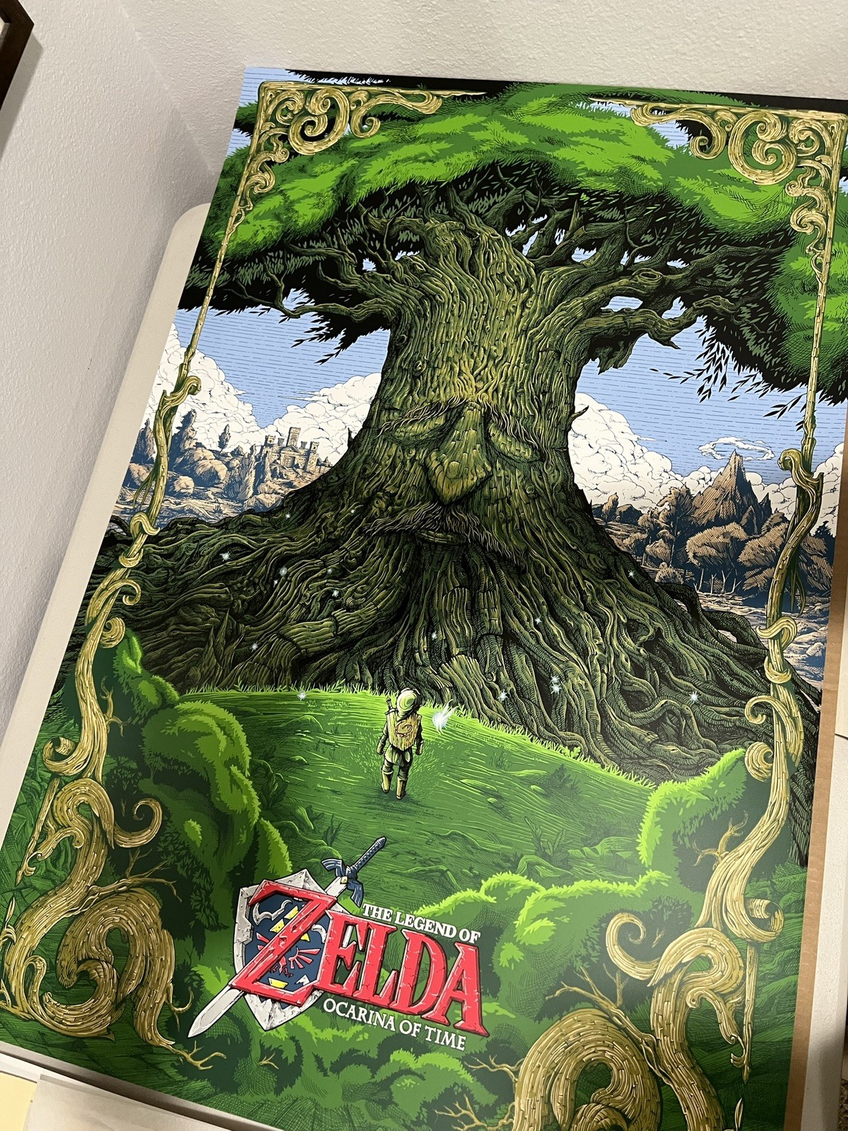Mondo Zelda Ocarina of Time Video Game Poster Art Print Raf Banzuela 24x36