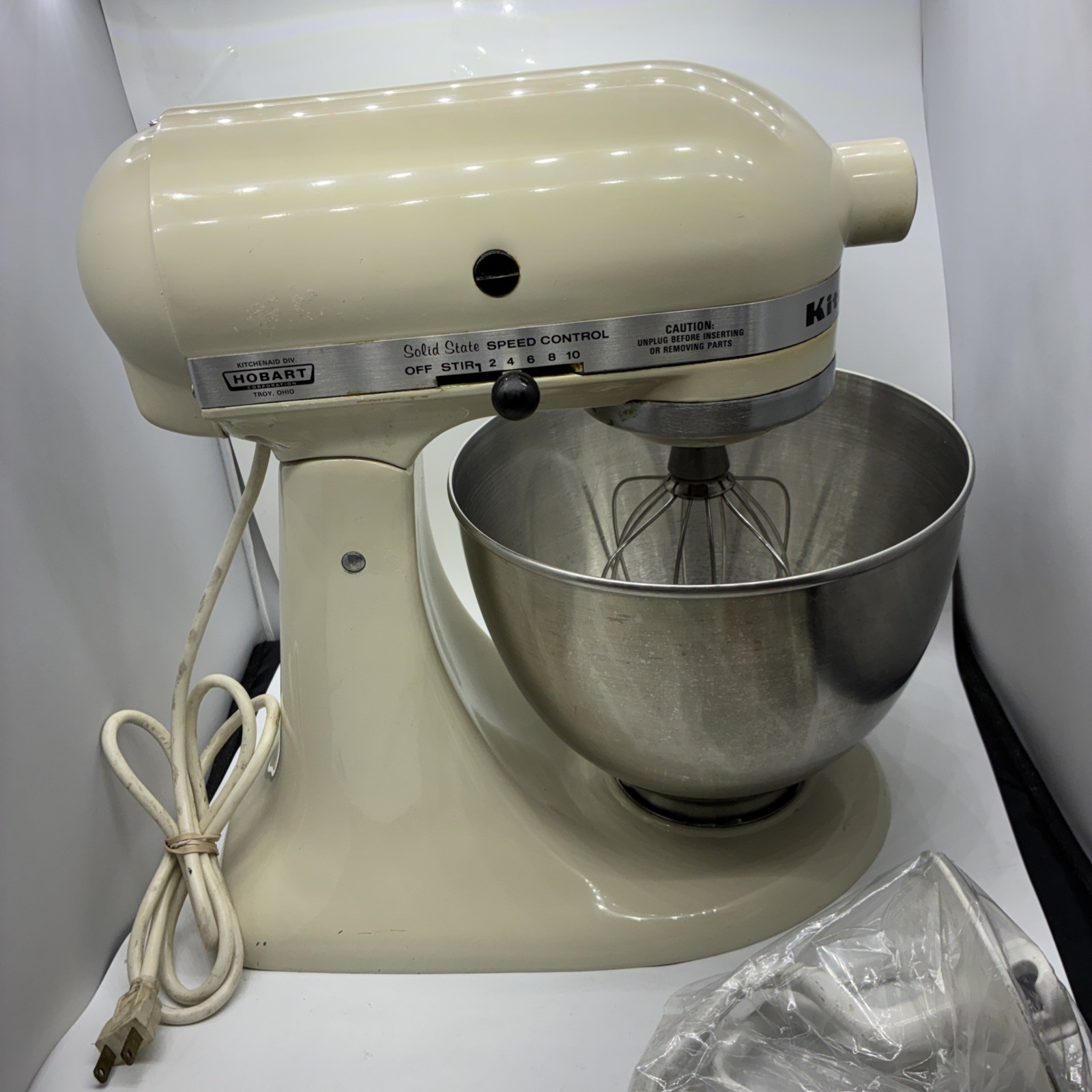 Hobart Kitchenaid Solid-State 10 Speed 4 1/2 Quart 45 SS Excellent Condition Hobart Kitchenaid Solid-State 10 Speed 4 1/2 Quart 45 SS Excellent Condition