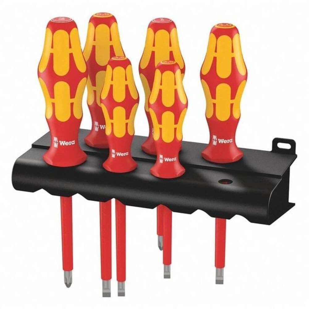 6-Piece Insulated Professional Screwdriver Set, Kraftform Plus, Ergonomic Handle 6-Piece Insulated Professional Screwdriver Set, Kraftform Plus, Ergonomic Handle