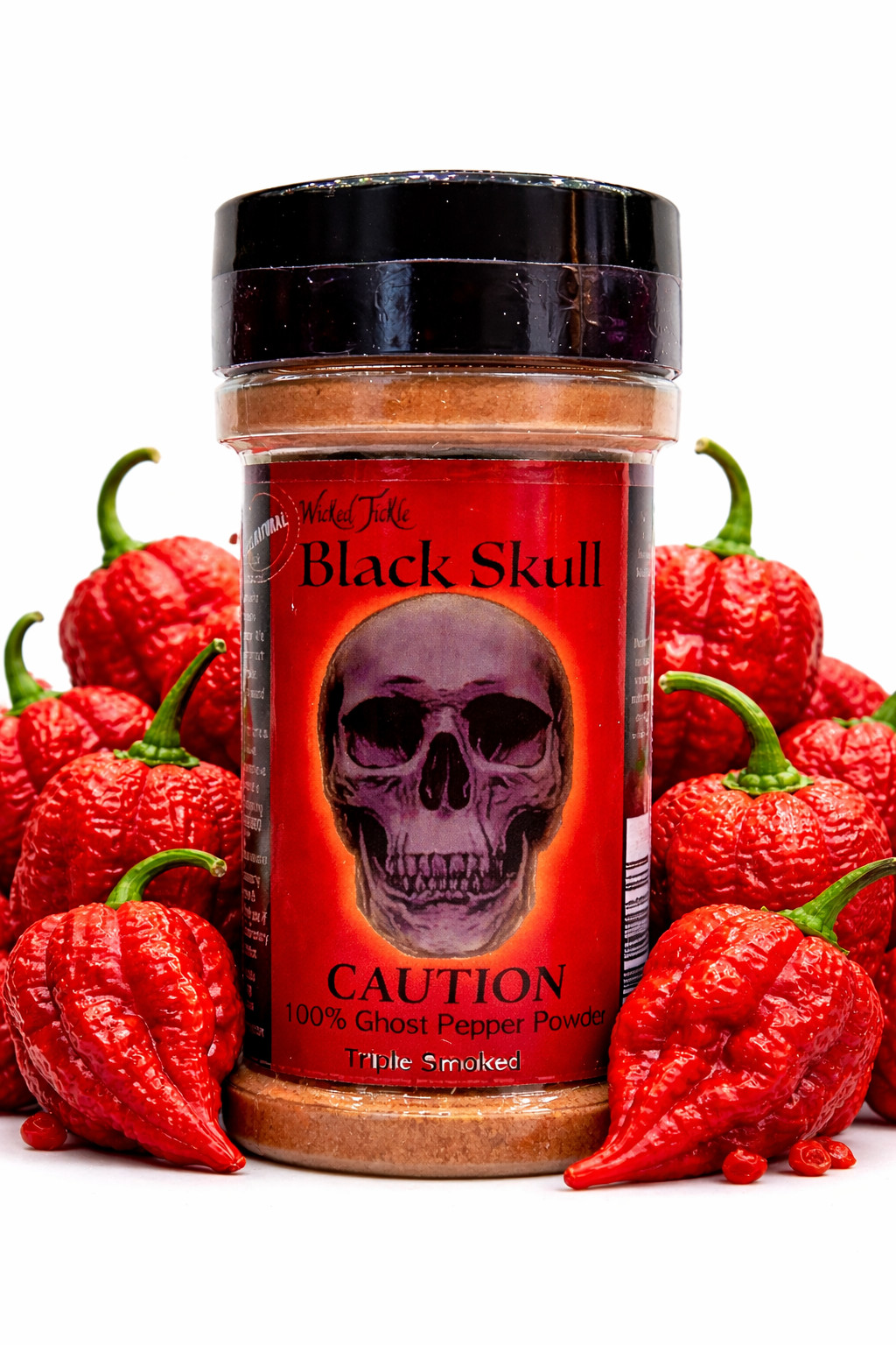 Wicked Tickle Black Skull Smoked Ghost Pepper Powder, 2 oz Wicked Tickle Black Skull Smoked Ghost Pepper Powder, 2 oz