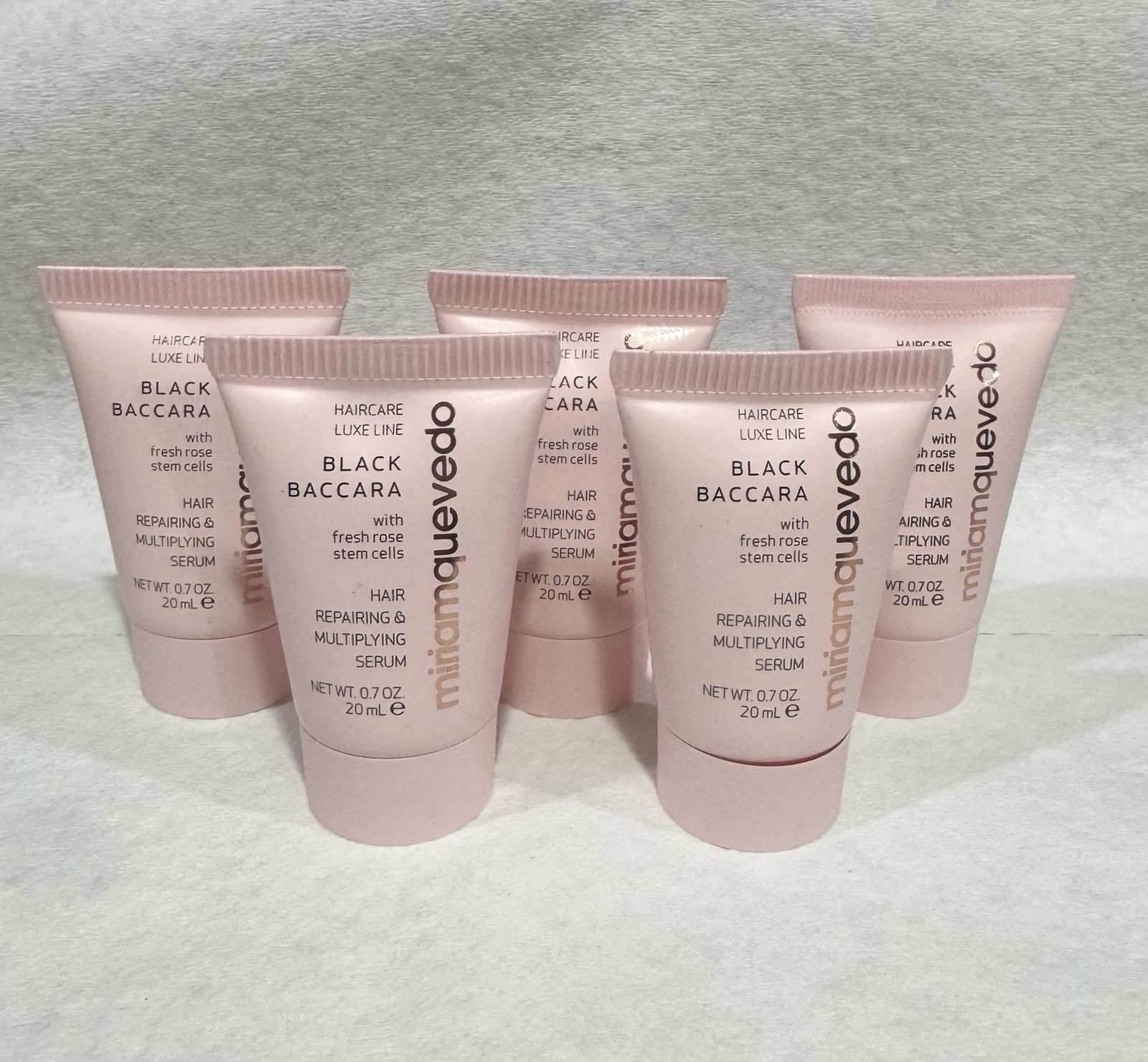 (Lot of 5) Miriam Quevedo Black Baccara Hair Repair Serum 20ml ea, Travel ~ New