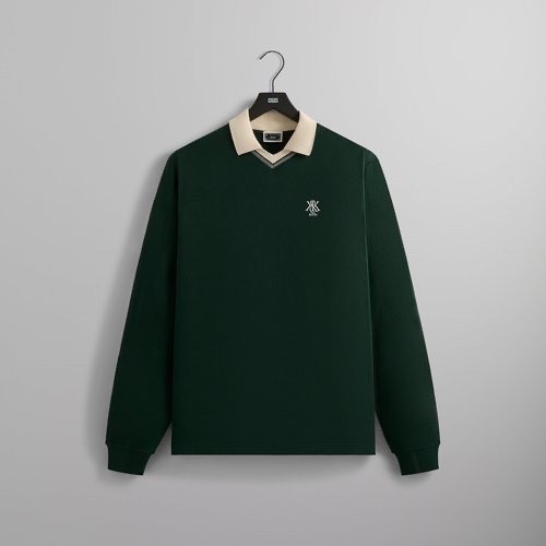 🔥SOLD OUT🔥 Kith Pique Long Sleeve Tap In Polo | FW24 | IN STOCK