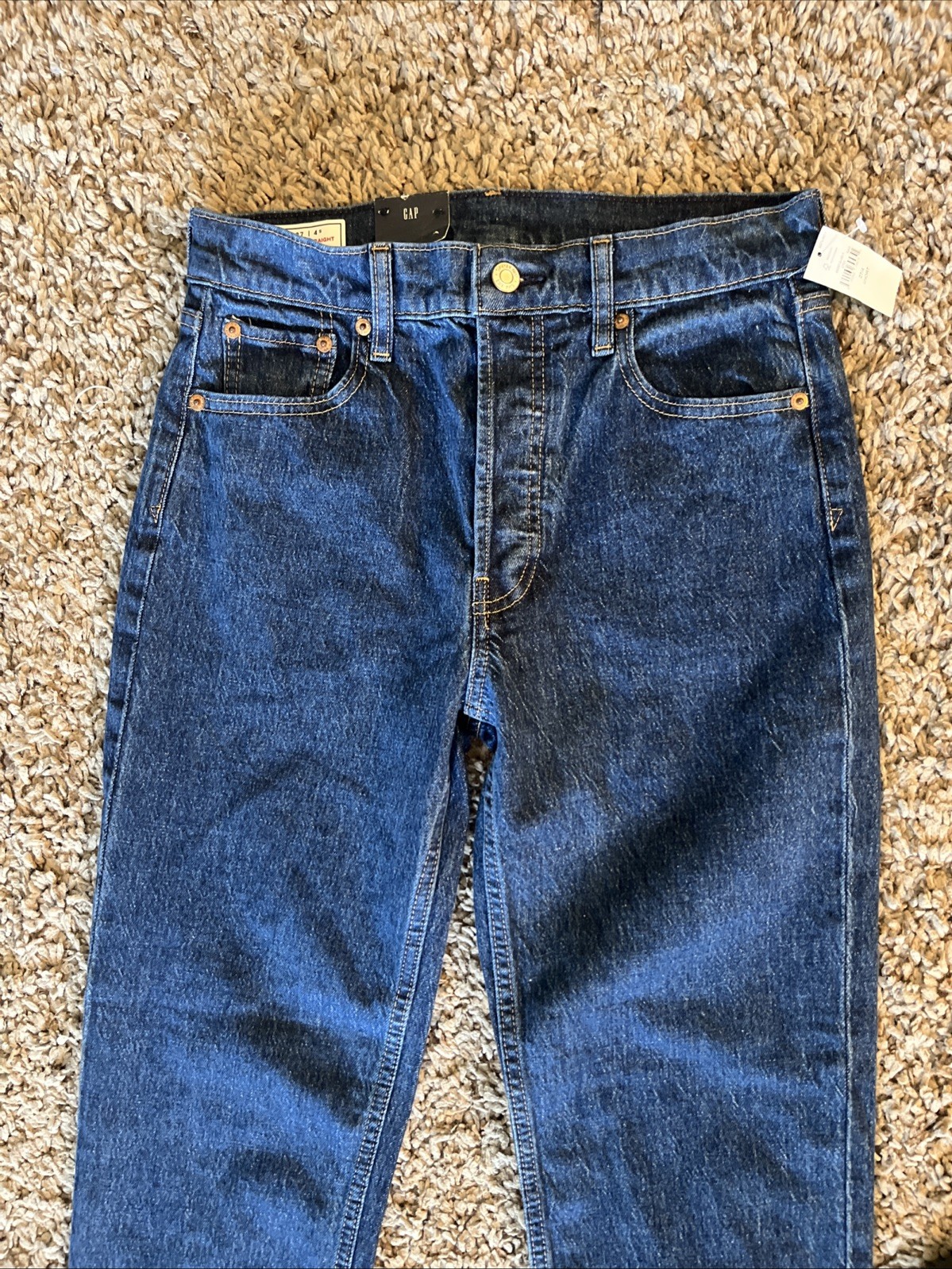 Gap Women\'s Jeans Size 27/4 Blue Cheeky Straight High Rise 27\