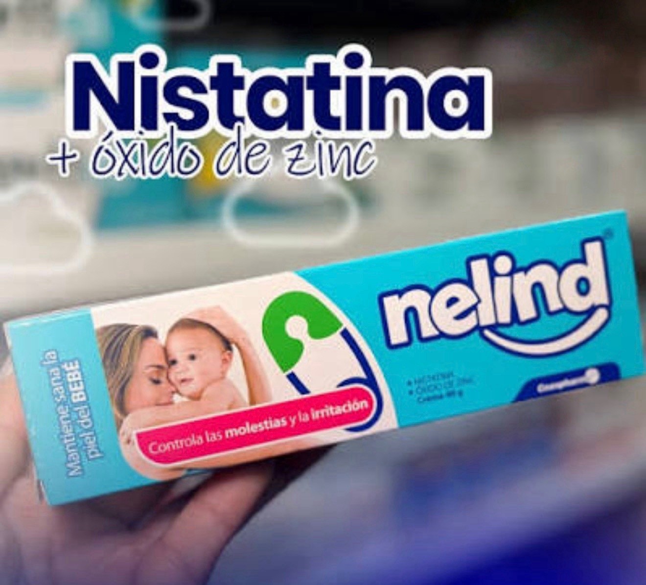 NISTATINA + ZINC Diaper Rash & Ointment Healing Zinc Oxide 40gr Nelind NISTATINA + ZINC Diaper Rash & Ointment Healing Zinc Oxide 40gr Nelind