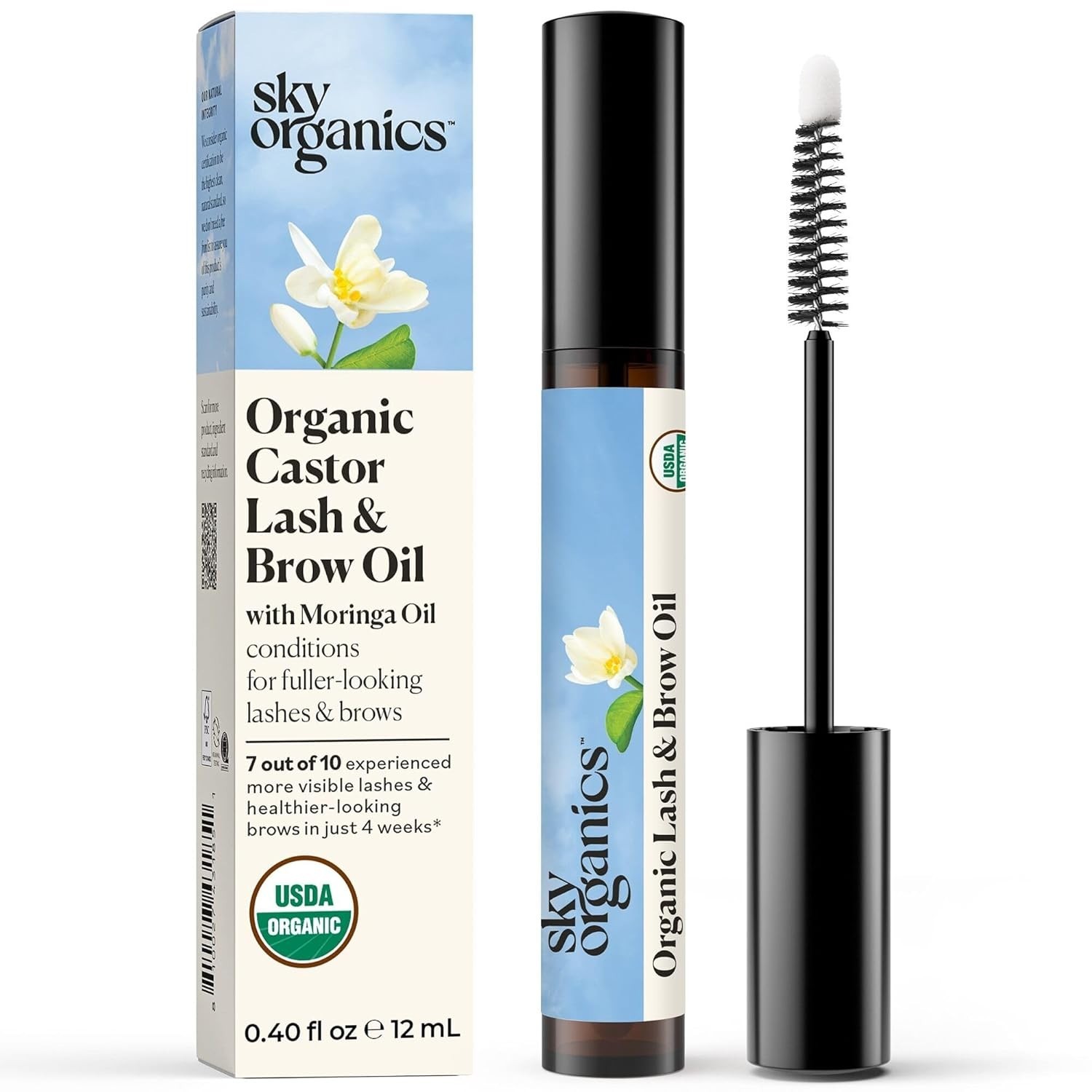Sky Organics - Organic Lash & Brow & Applicator - Eyelash Serum- 12 ML Sky Organics - Organic Lash & Brow & Applicator - Eyelash Serum- 12 ML
